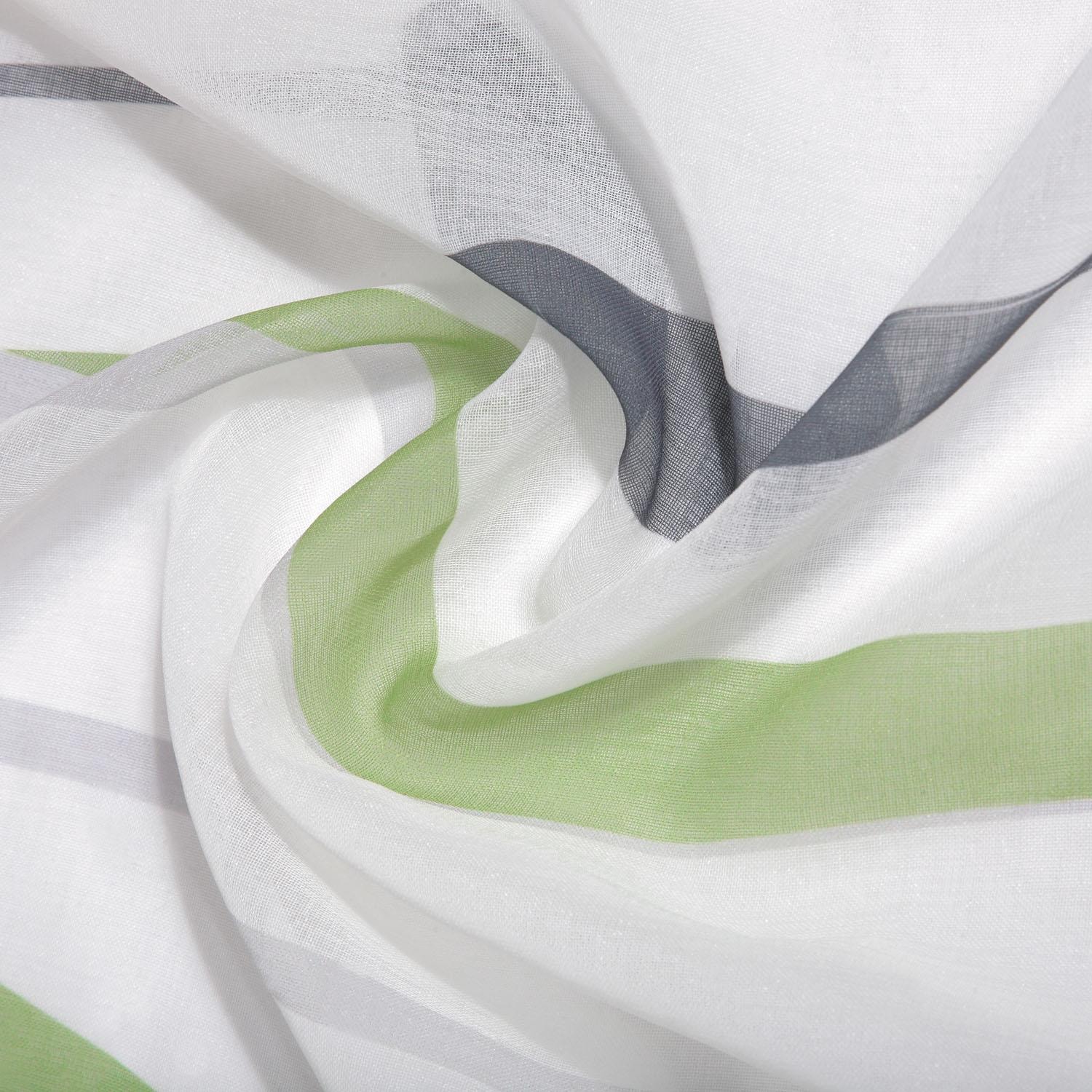 Happy Home Gardine »LIOBA«, (1 St.), HxB: 245x140, modern bedruckter Ösenschal