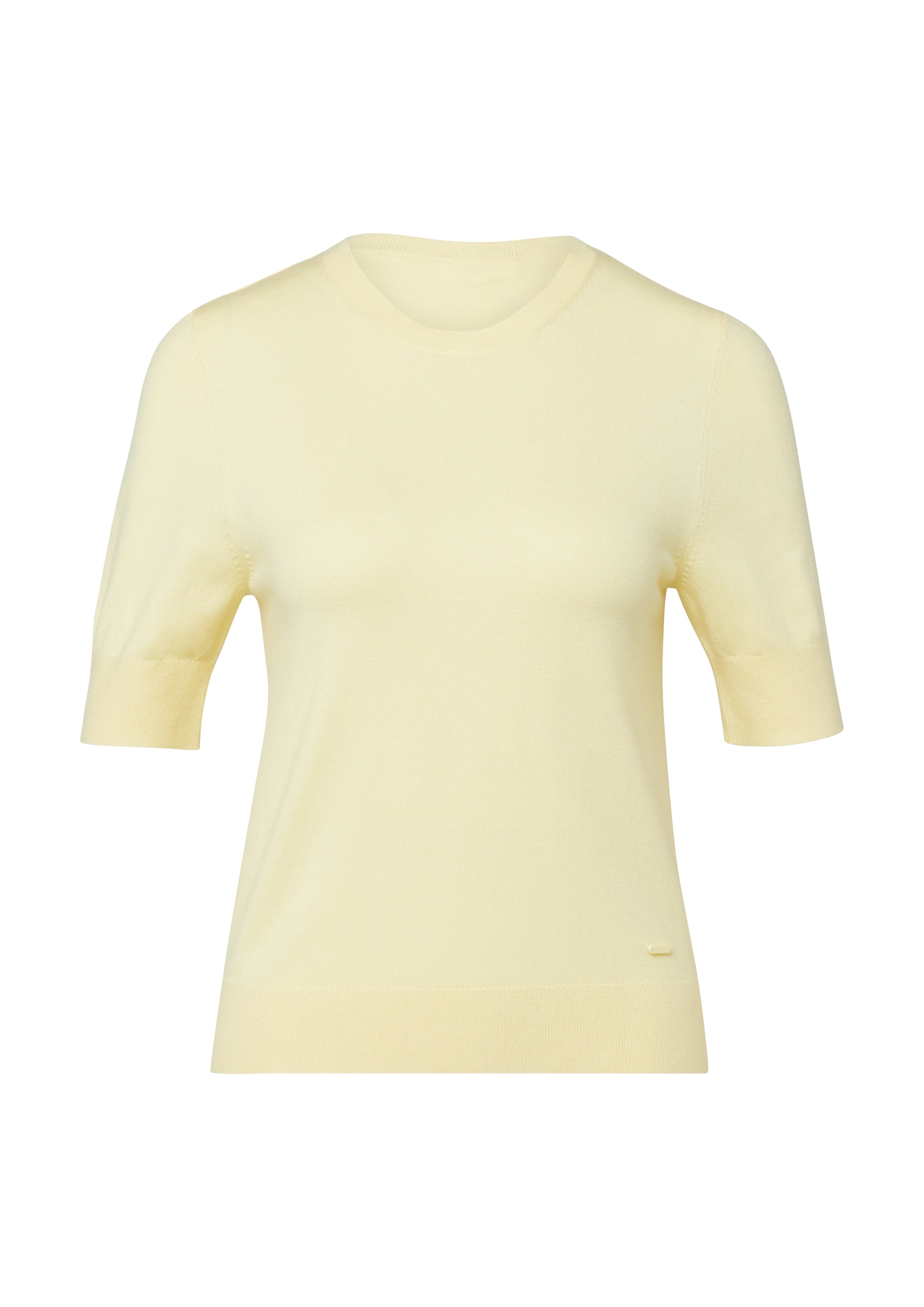 s.Oliver Strickpullover Halbarm-Strick mit Viskose