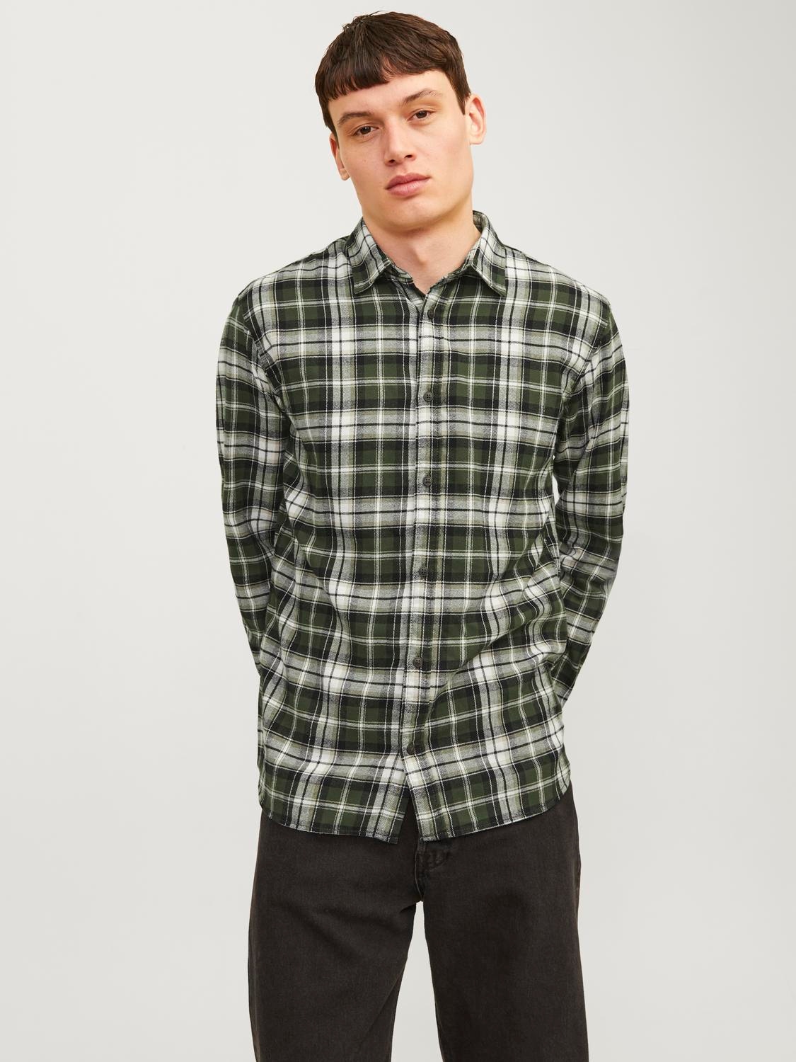 Langarmhemd »JJJOSHUA FALL FLANNEL SHIRT LS«