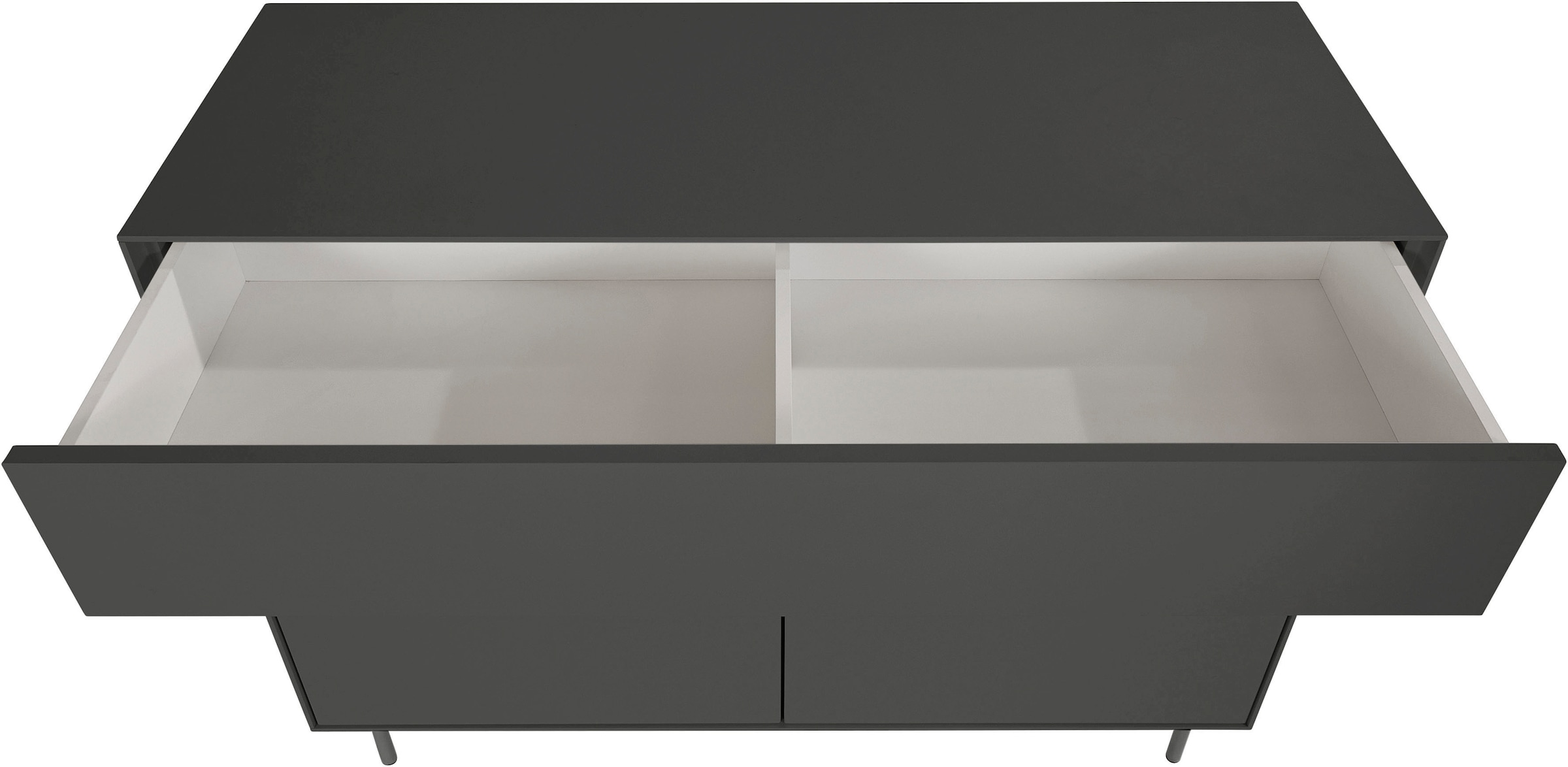 LeGer Home by Lena Gercke Sideboard »Essentials«, (2 St.), Breite: 224cm, MDF lackiert, Push-to-open-Funktion