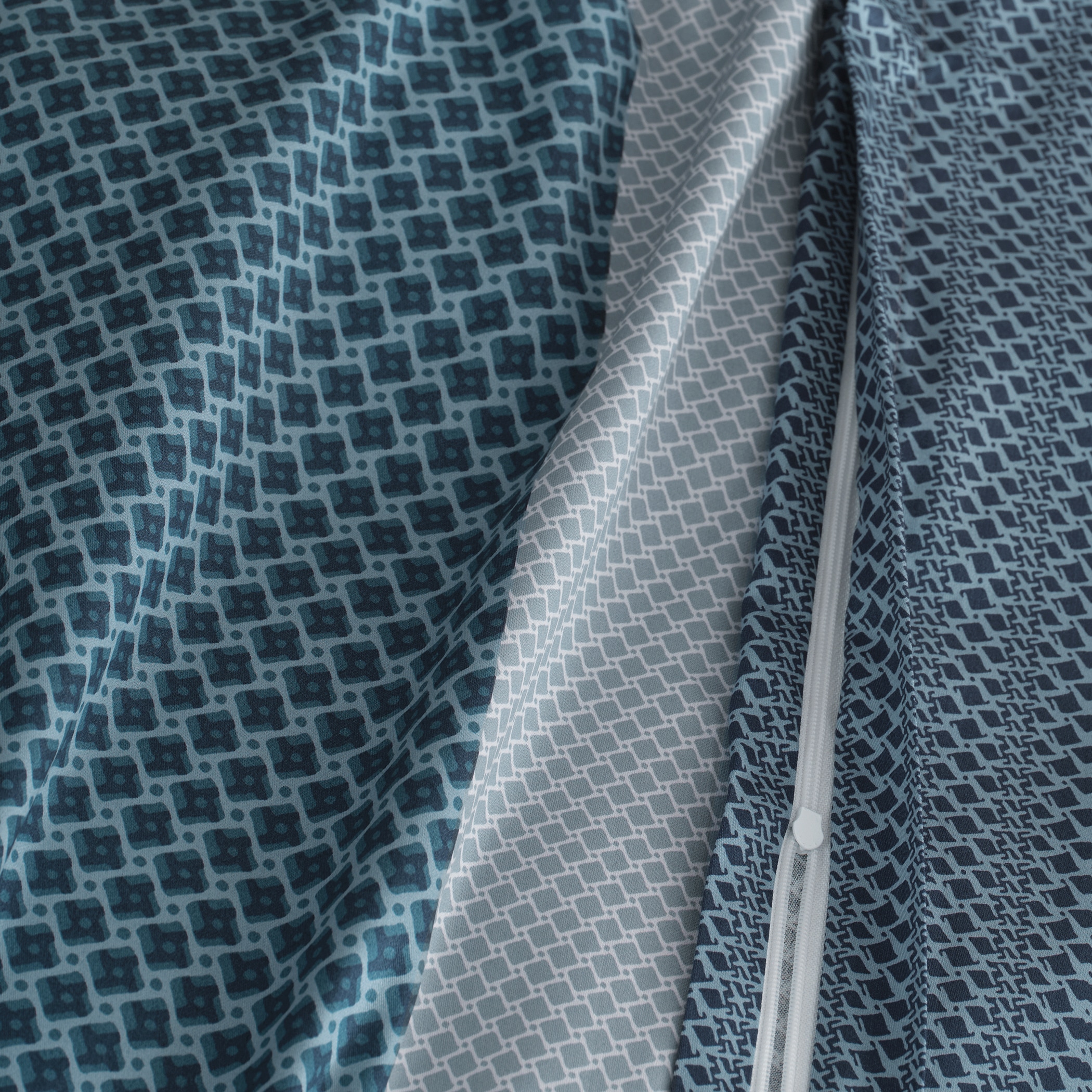 Florella Bettwäsche »»Laurenz blau « Edel-Satin,  100% Baumwolle«