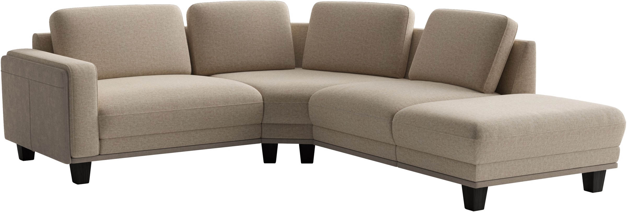 sit&more Ecksofa »Concept« Modernes Sofa in drei Fußfarben zur Auswahl