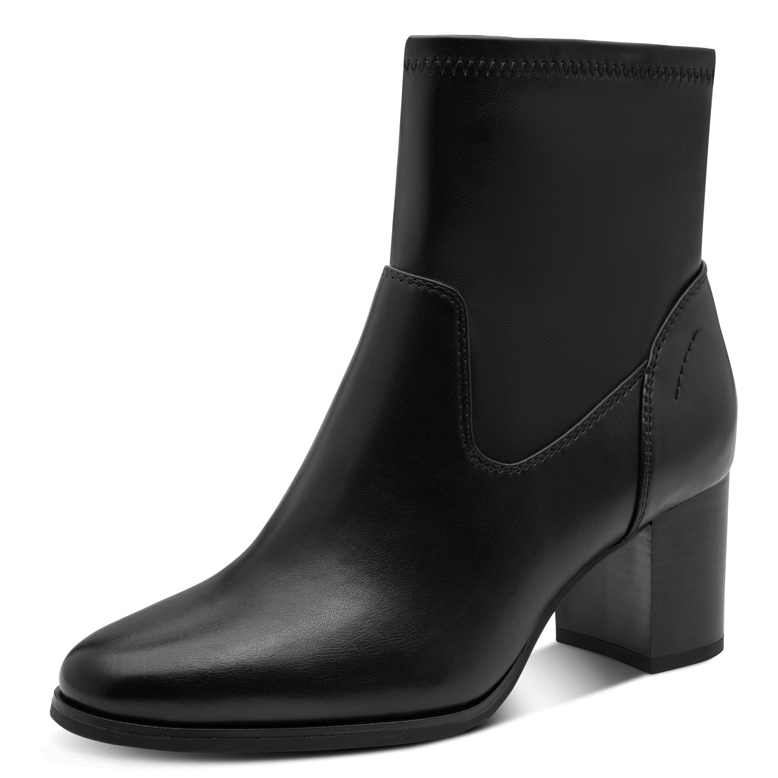 MARCO TOZZI Stiefelette  Blockabsatz, Businessschuh mit praktischem Innenreißverschluss