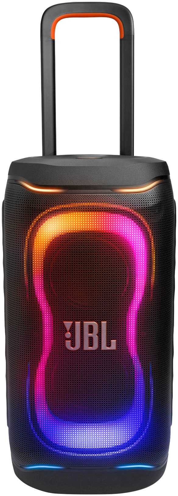 JBL Party-Lautsprecher »PARTYBOX 330« (A2DP Bluetooth | AVRCP Bluetooth | Bluetooth Lautstärkeanpassung 280 W) Tragbarer Party-Lautsprecher mit Beleuchtung, Teleskopgriff und Rollen