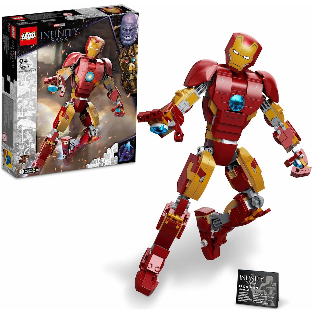 LEGO® Konstruktionsspielsteine »Iron Man Figur (76206), LEGO® Marvel«, (381 St.)