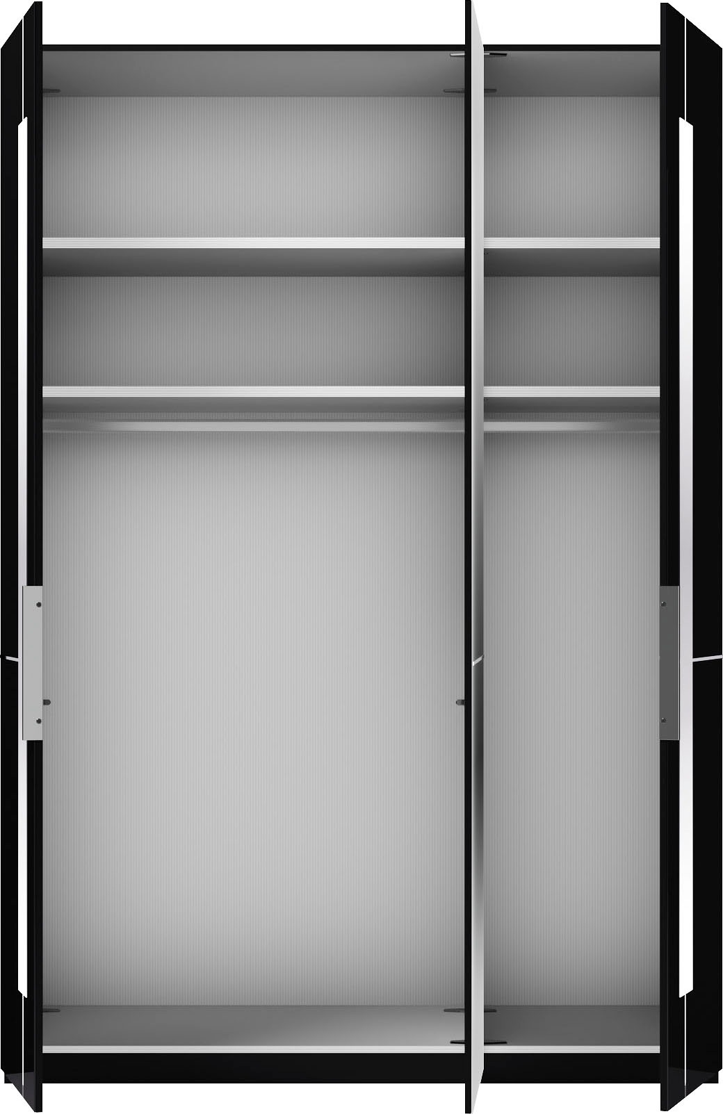 Musterring Drehtürenschrank »Imola W«, inkl. Einlegeböden und Kleiderstangen, mit Glas- und Spiegeltüren