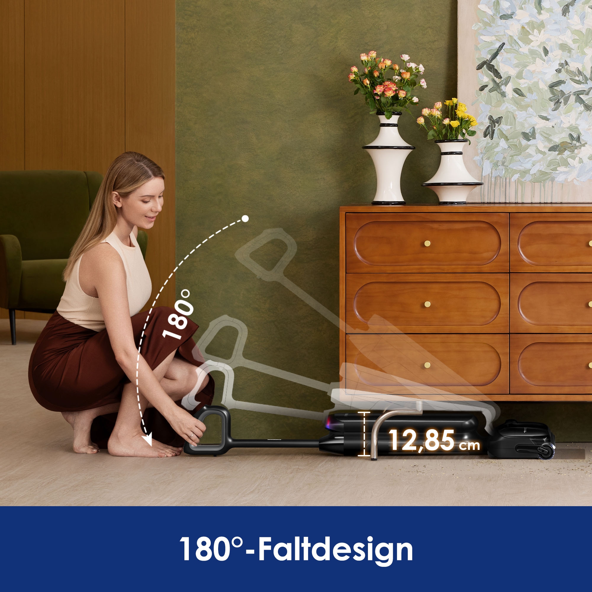 Tineco Nass-Trocken-Sauger »FLOOR ONE S7 Artist Premium, 22kpa Saugleistung« 50 Min Akku, Tierhaarfilter, Anti-Allergiker, Doppeltank