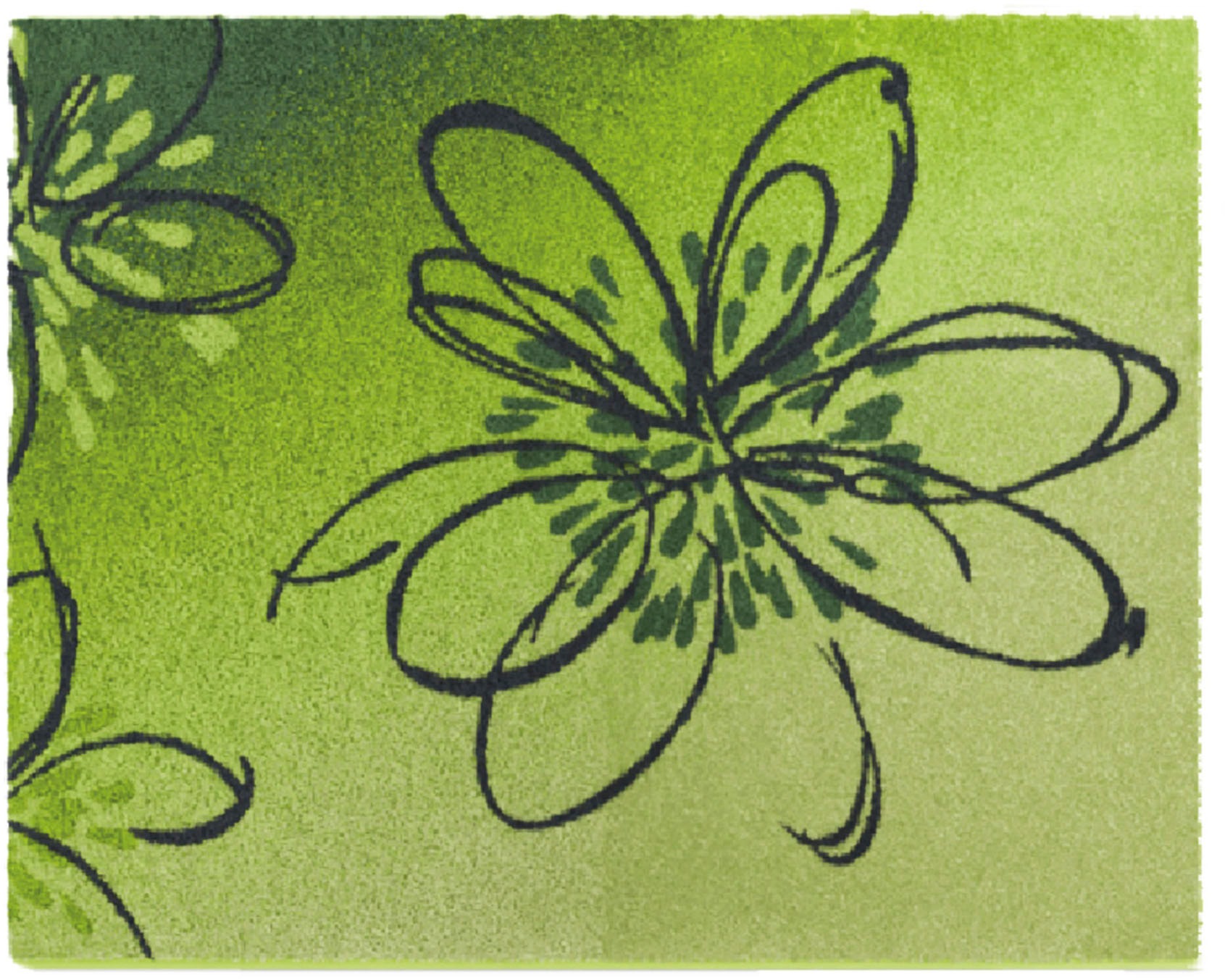 Grund Badematte »Lusia«, rutschhemmend beschichtet, fußbodenheizungsgeeignet, Florales Design mit sanftem Farbverlauf, 5 Jahre Garantie