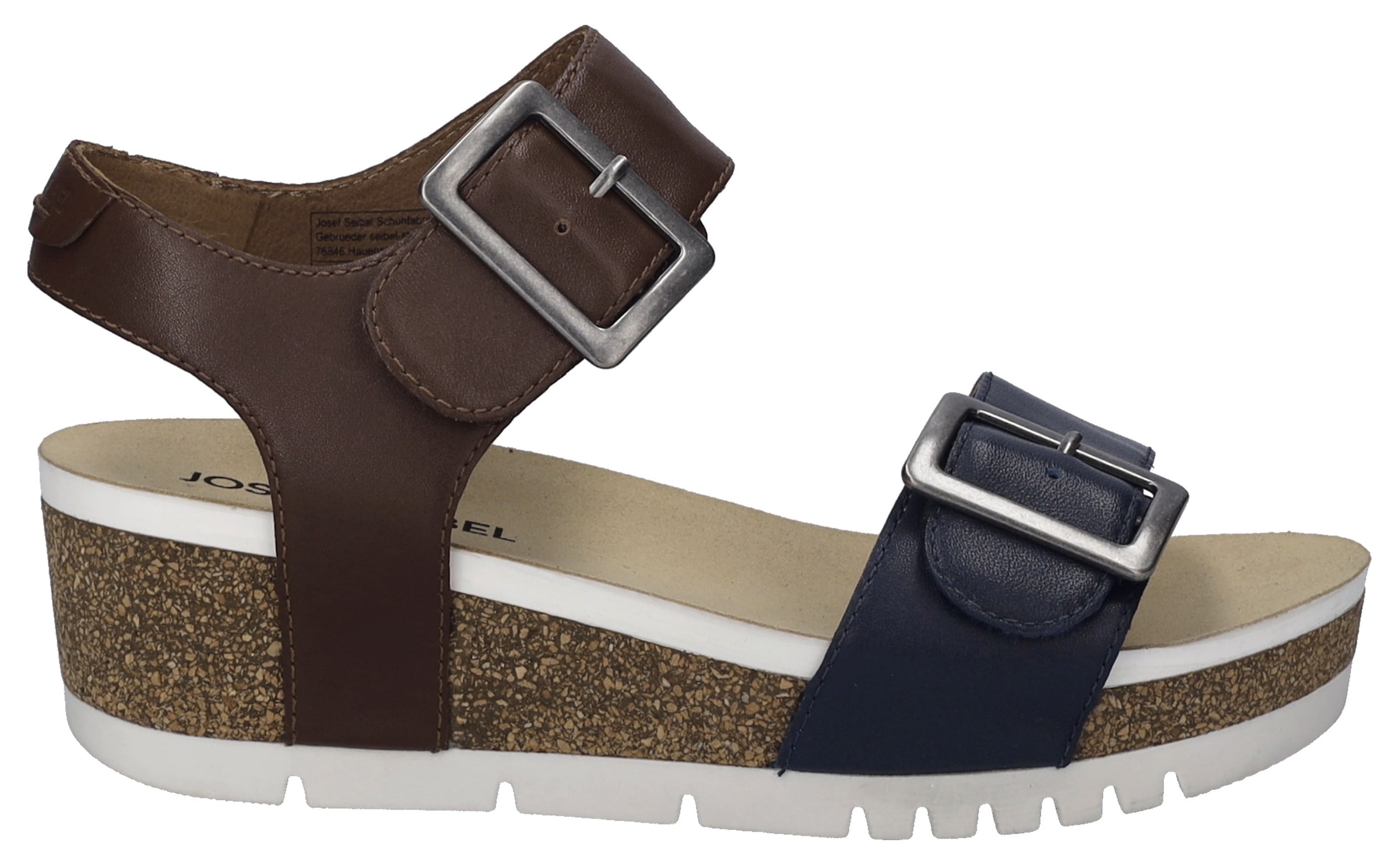 Josef Seibel Sandale »Quinn 02«, Plateausandale, Keilsandalette, Klettschuh mit Schnallen
