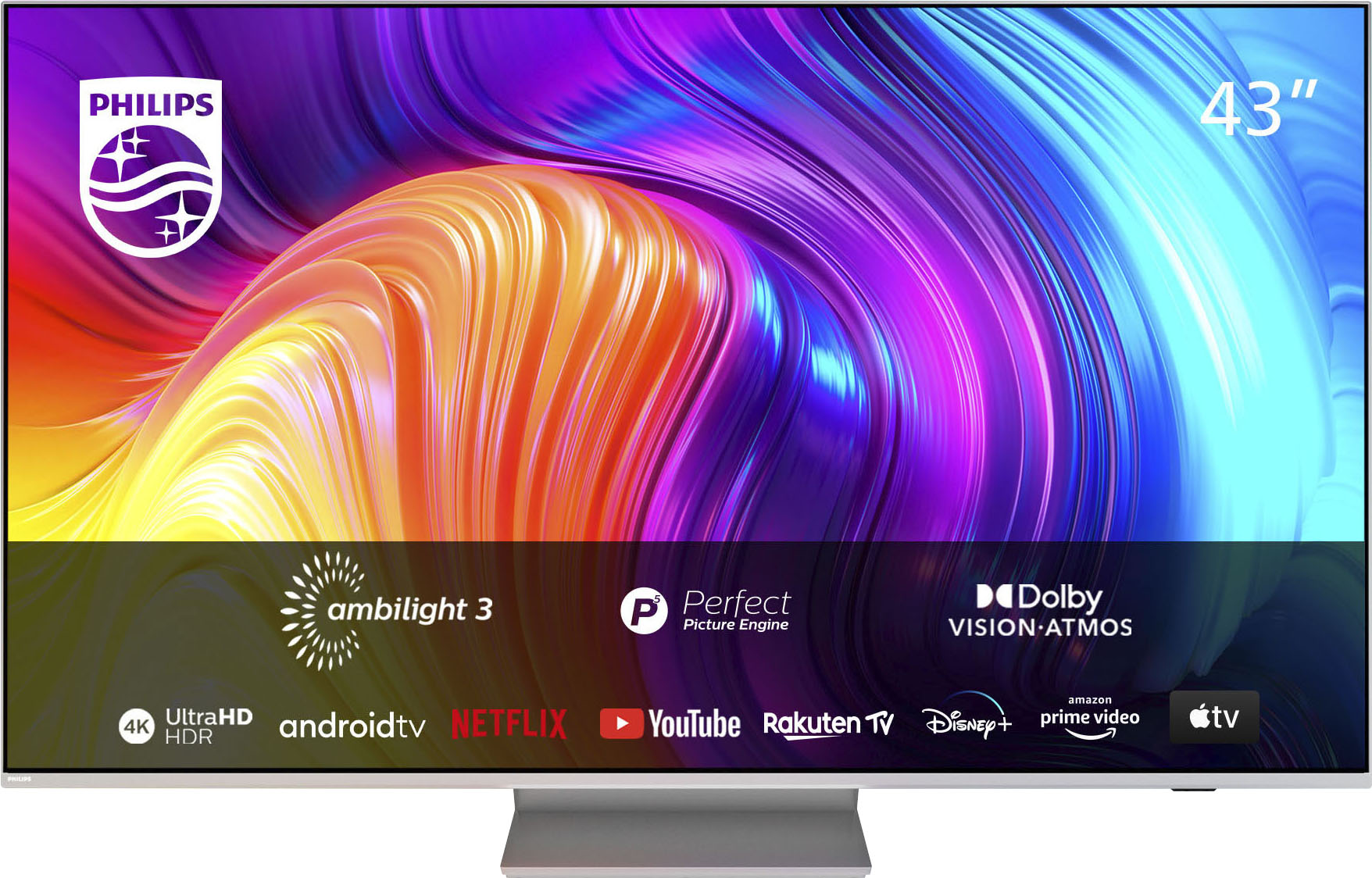 LED-Fernseher »43PUS8807/12«, 108 cm/43 Zoll, 4K Ultra HD, Smart-TV-Android TV