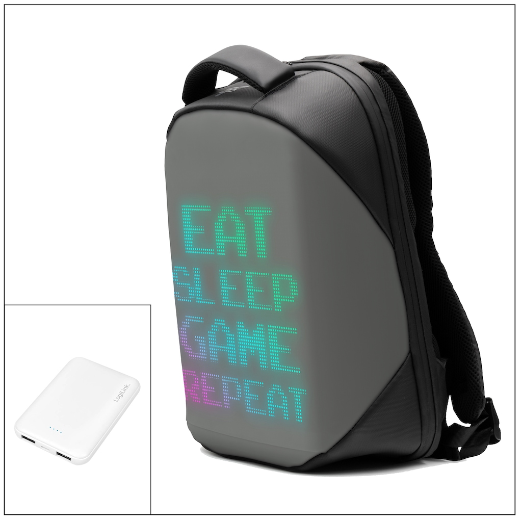 Hyrican Laptoprucksack »Striker Gaming Rucksack inklusive 5000 mAh Powerbank (LiPo)«