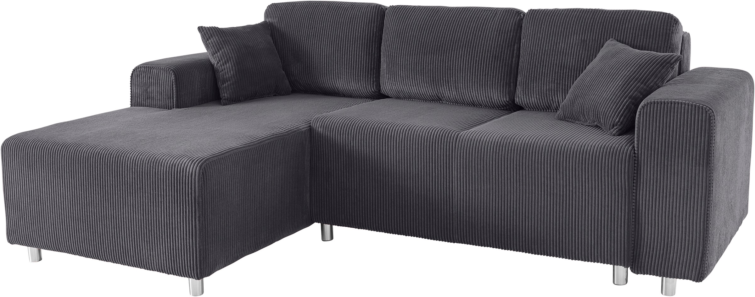 Guido Maria Kretschmer Home&Living Ecksofa »Györ«, L-Form, wahlweise mit Bettfunktion und Bettkasten incl. 2 Zierkissen