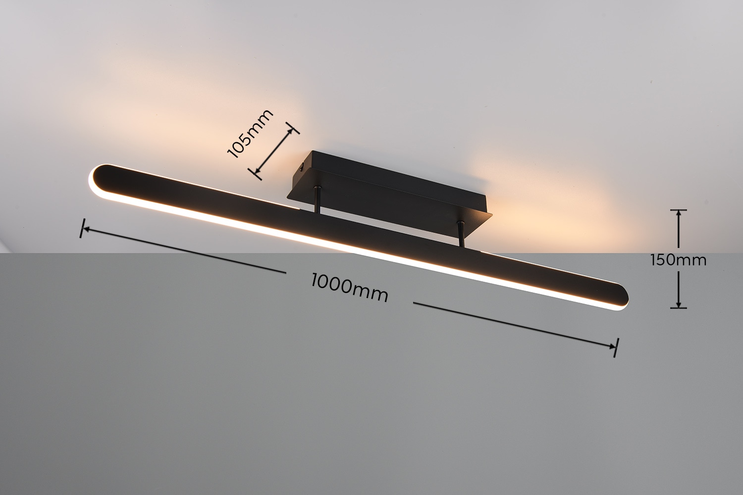 my home LED Deckenleuchte »Spedino, Deckenlampe mit Fernbedienung dimmbar Nachtlicht Memory« LED-Board 1 Stk. warmweiß - kaltweiß Lichtfarbe stufenlos warm- bis kaltweiß, up-and-down Lichteffekt