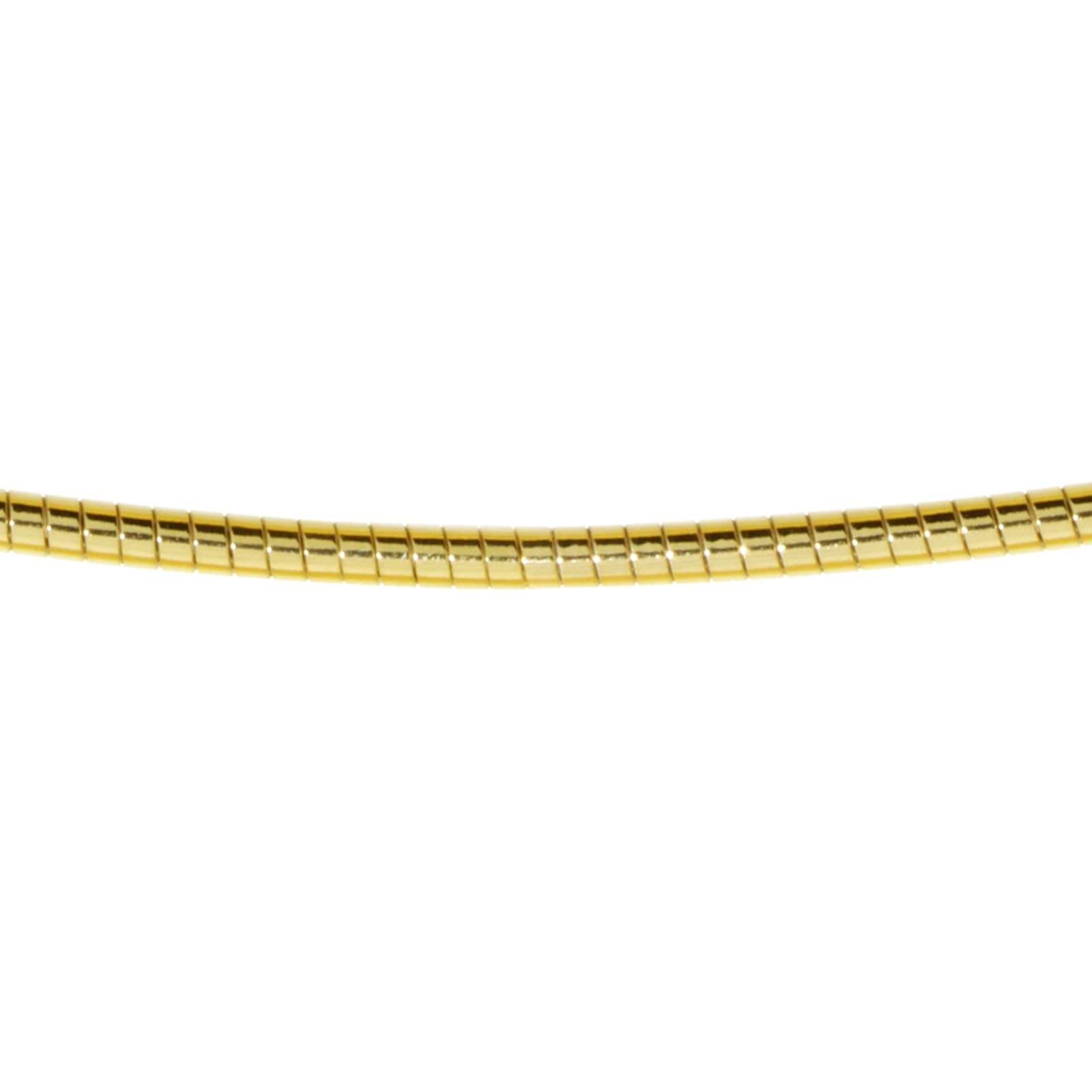 OSTSEE-SCHMUCK Halsreif »- Omega 2,2 mm - Silber 925/000, vergoldet - ,«