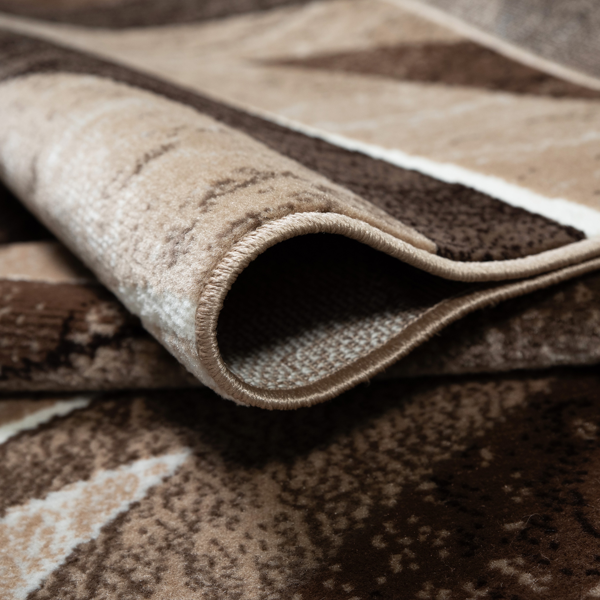 OTTO home Teppich »Livil, modernes Wellen-Design« rechteckig 8 mm Höhe 3D-Effekt, Kurzflor, Wohnzimmer, Esszimmer, Schlafzimmer