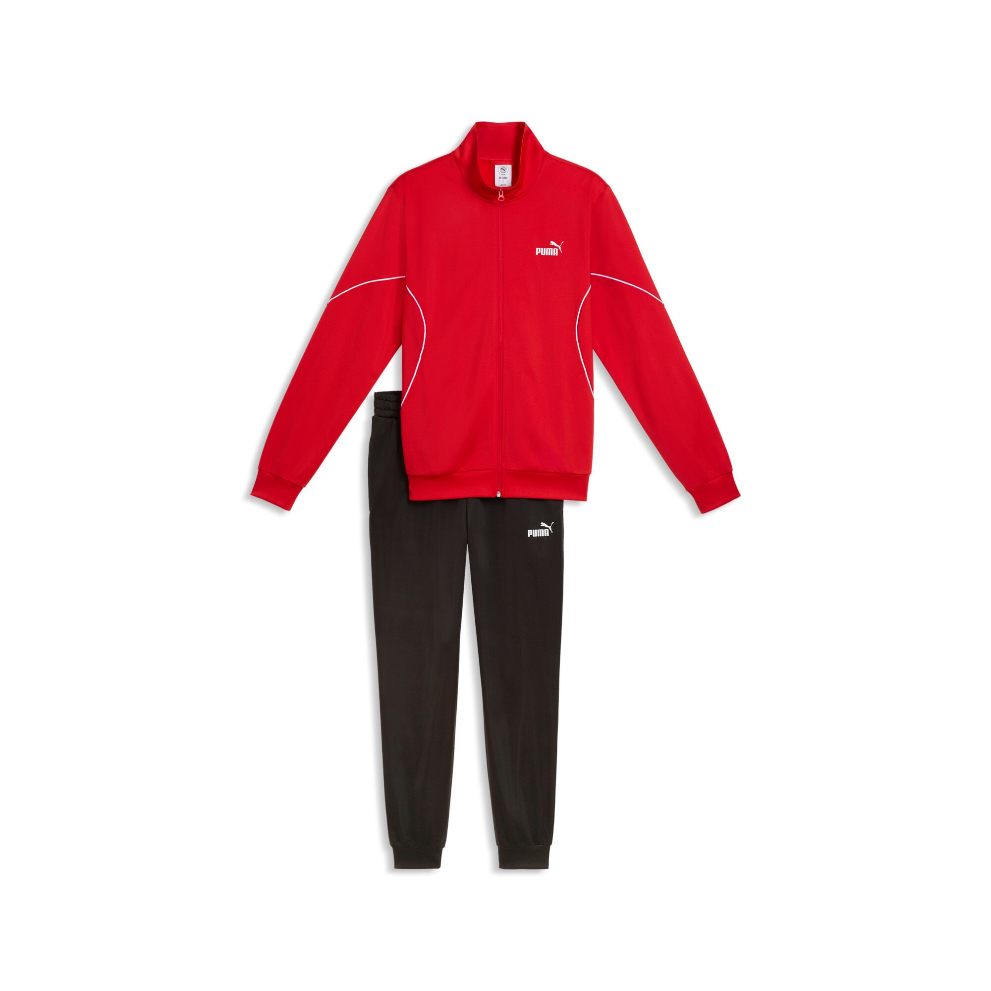 PUMA Trainingsanzug »POLY PIPING SUIT« 2 tlg. ohne Kapuze