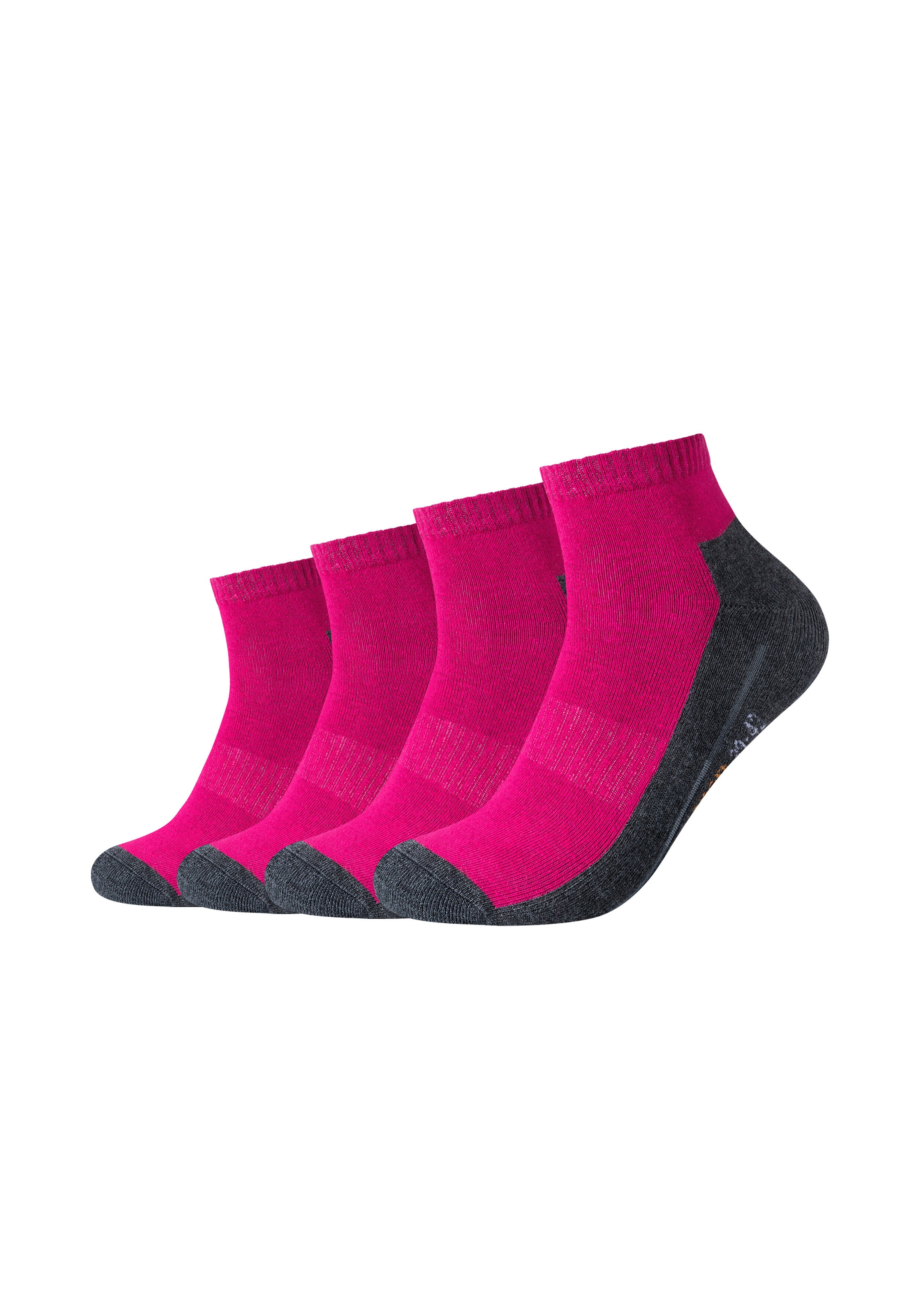 Camano Sportsocken, (4er Pack), mit entlastender Halbplüschsohle