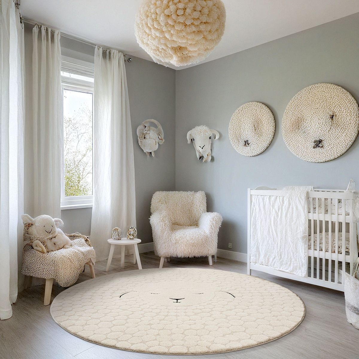 the carpet Teppich »Elisa Kids«, rund, 12 mm Höhe, Kids Kinderzimmer Teppich strapazierfähig und pflegleicht