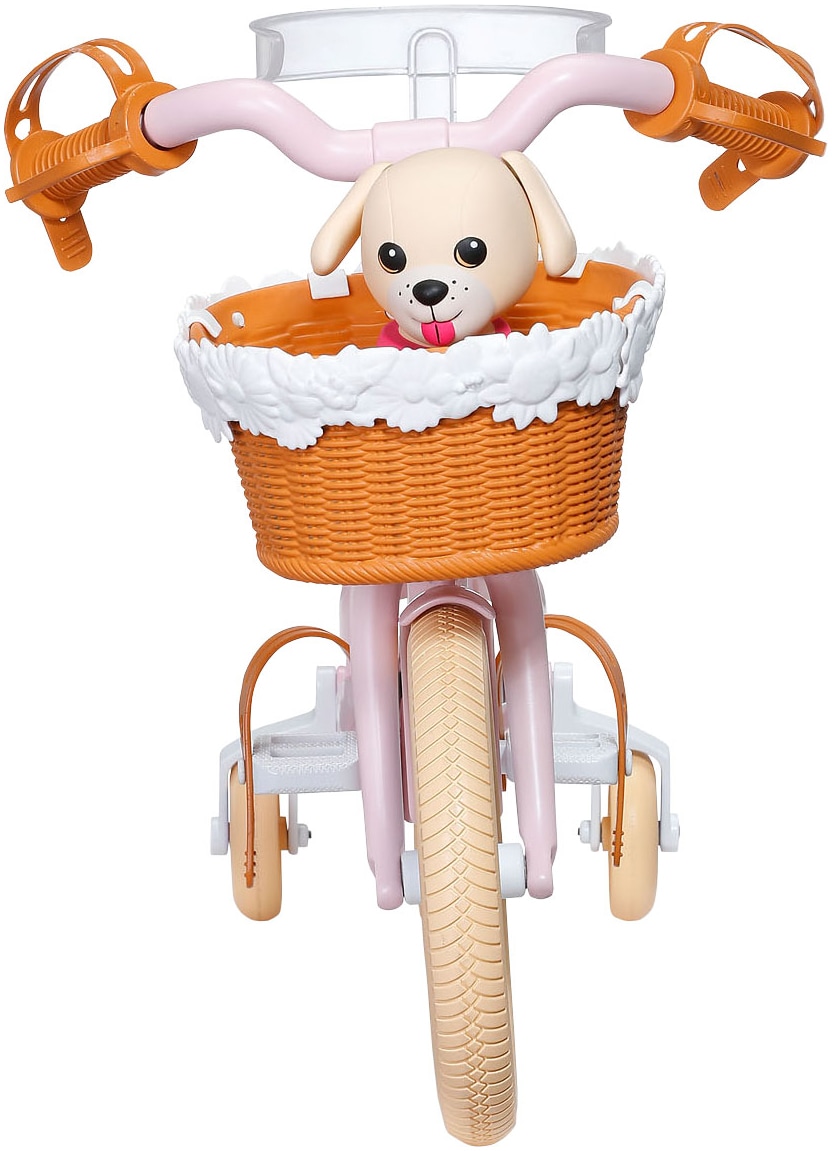 Baby Born Puppen Fahrzeug »Fahrrad« mit Welpe Lucky
