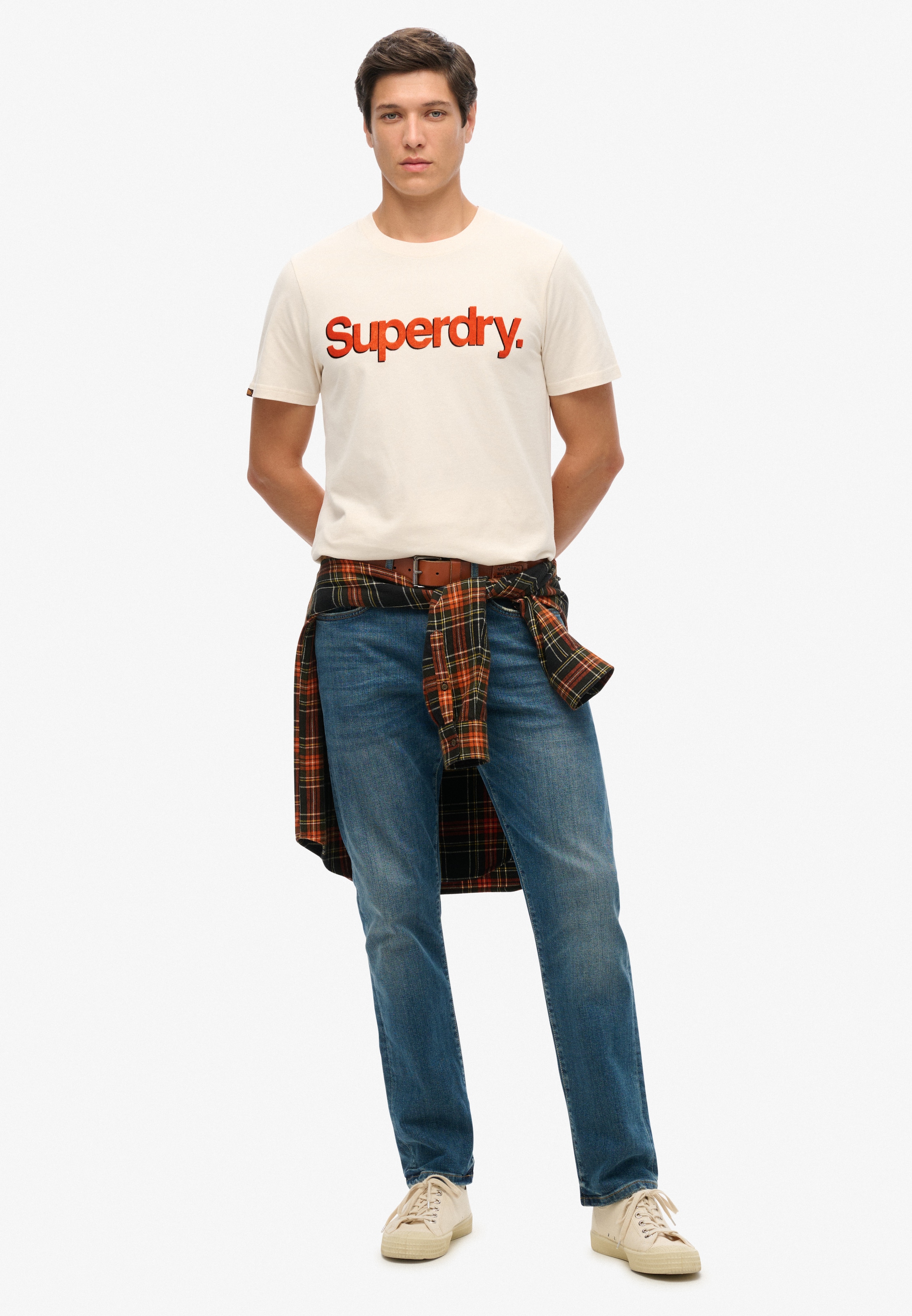 Superdry Rundhalsshirt »CLASSIC CORE LOGO SHADOW TEE«