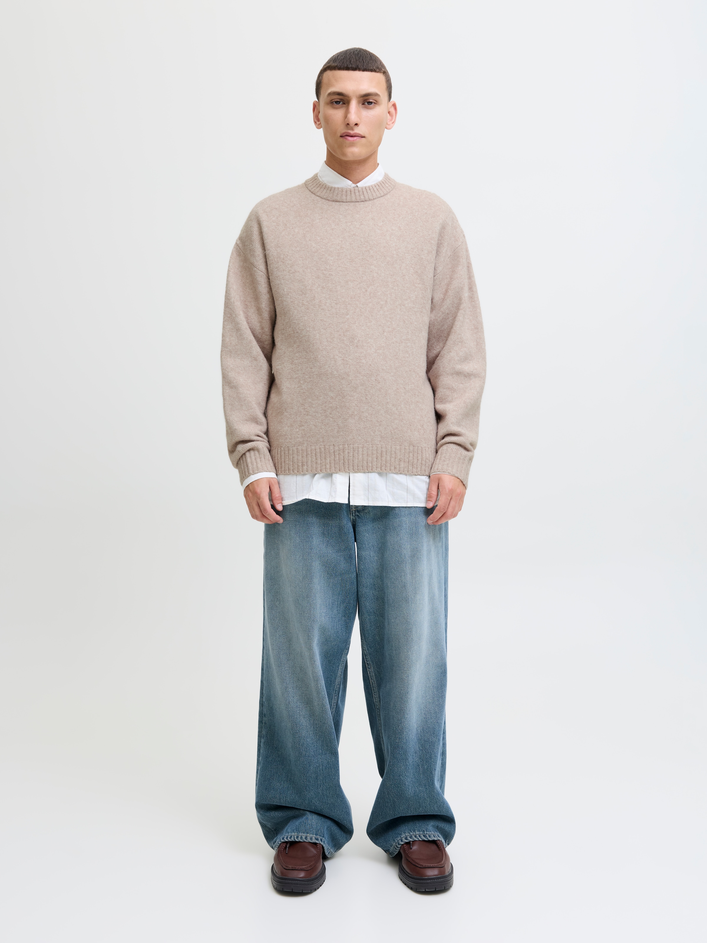 Jack & Jones Strickpullover »JJESOHO OLLIE KNIT CREW NECK SN«