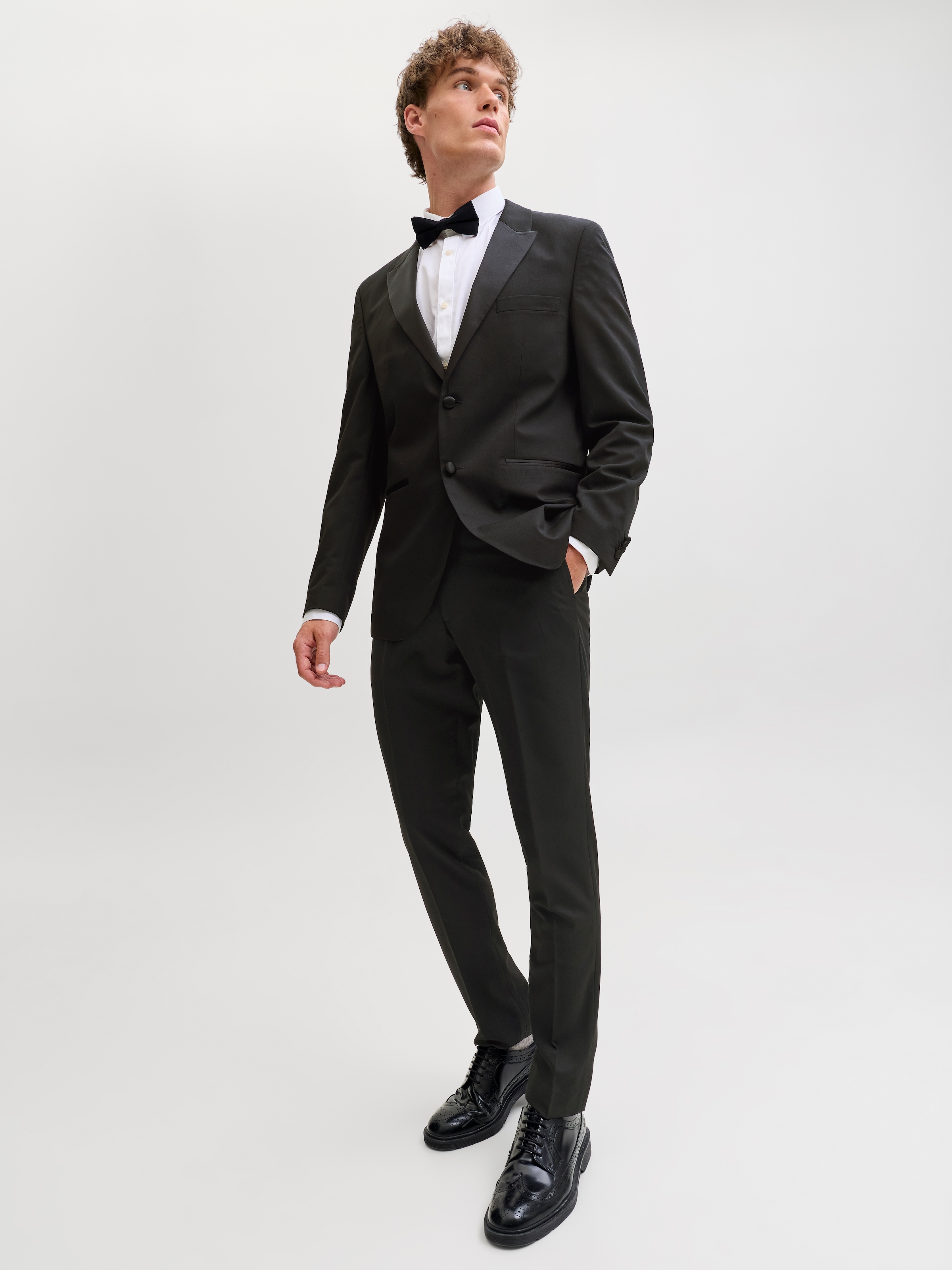 Jack & Jones Anzughose »JPRFRANCO  Hose mit schmalem Bein und cleanem Look«  meliert, modisch, slim fit, Kunstfaser