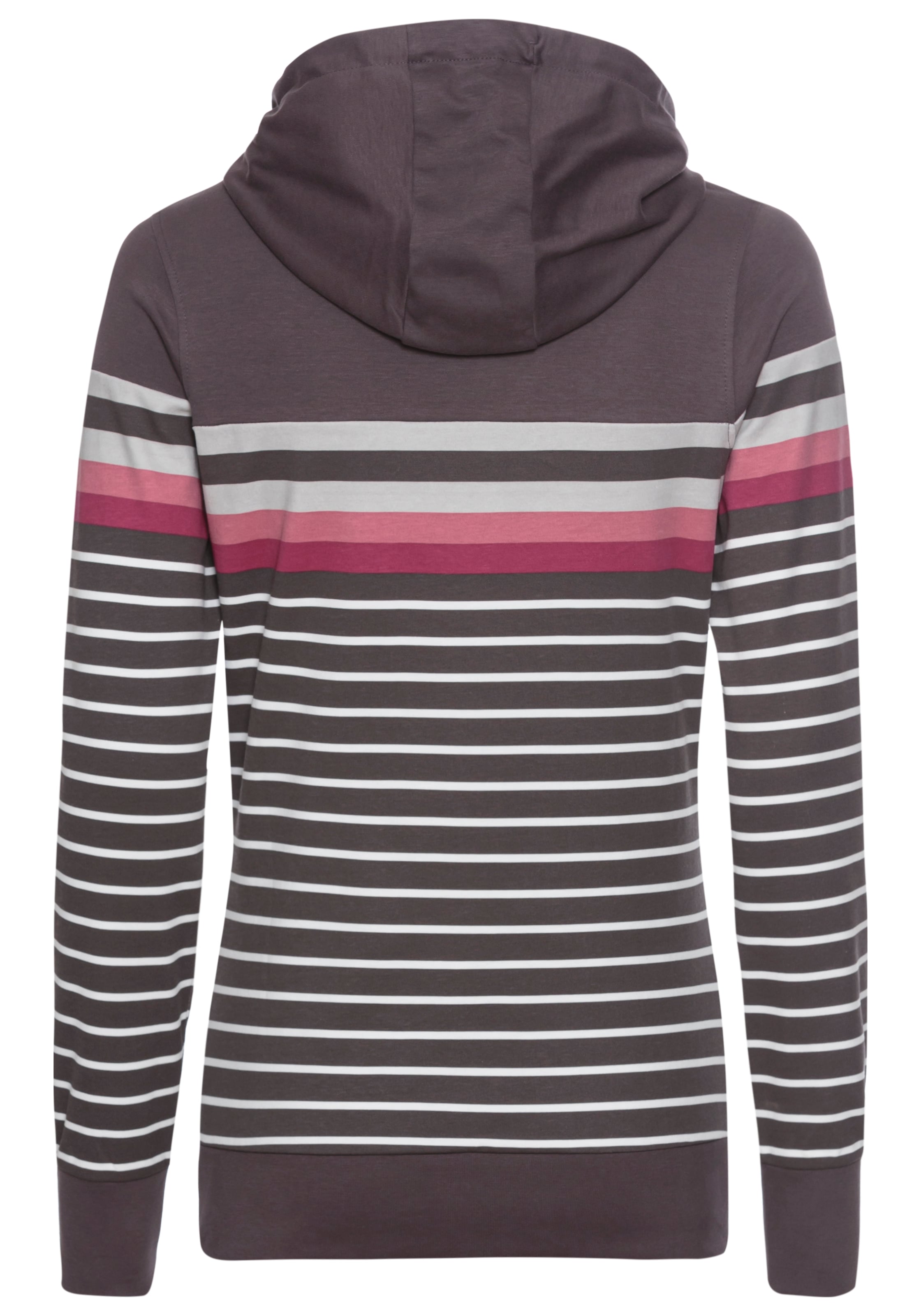 KangaROOS Kapuzensweatshirt , Langarm mit Daumenlöchern,  bequem geschnitten und hüftbedeckend
