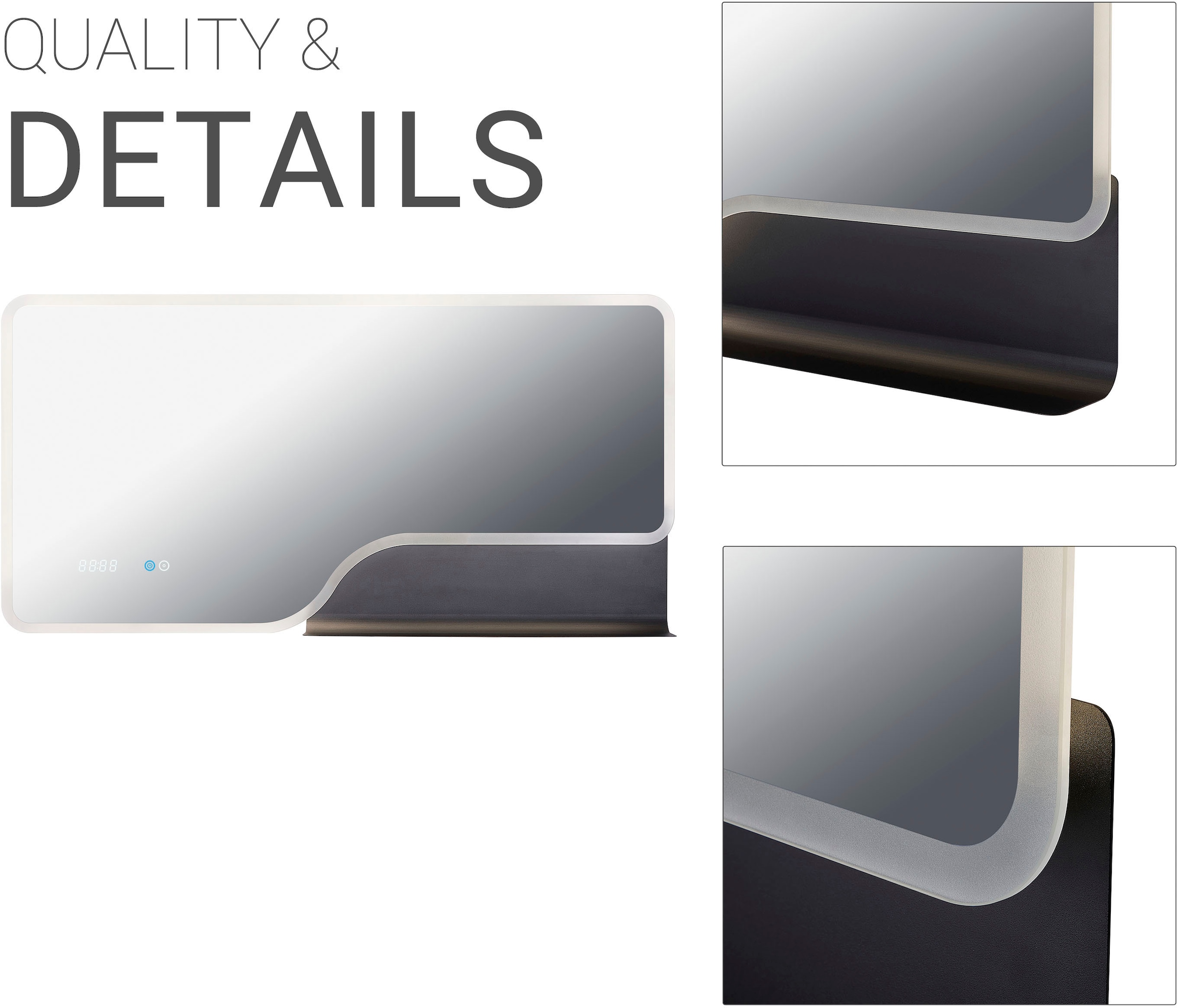 Paco Home Wandleuchte »FANTASY« Neutralweiß LED Badezimmerspiegel Beleuchtung Spiegel Badezimmer Schminkspiegel