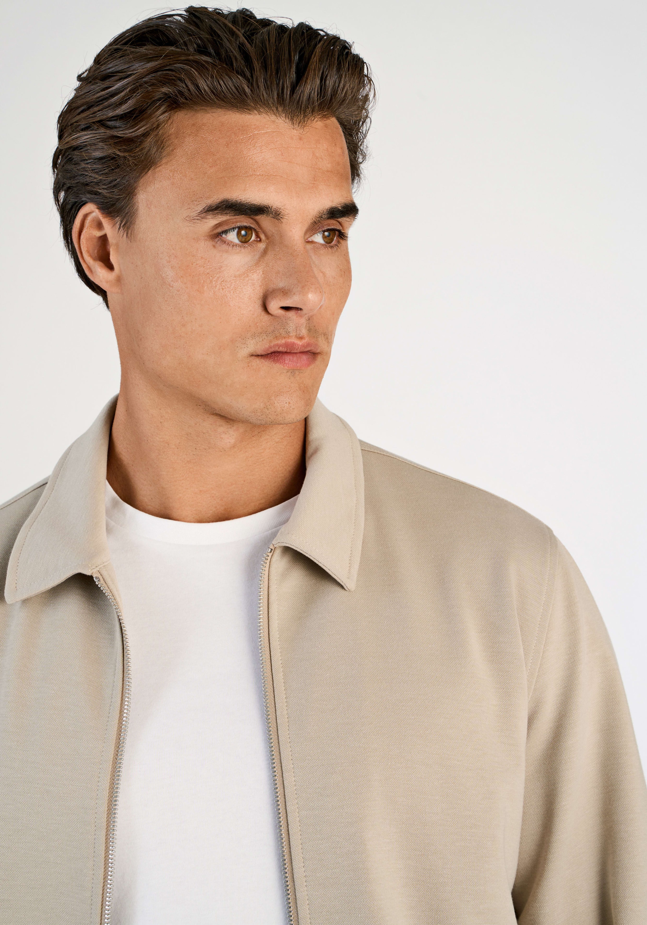 LINDBERGH Blouson ohne Kapuze mit Hemdkragen und Reißverschluss