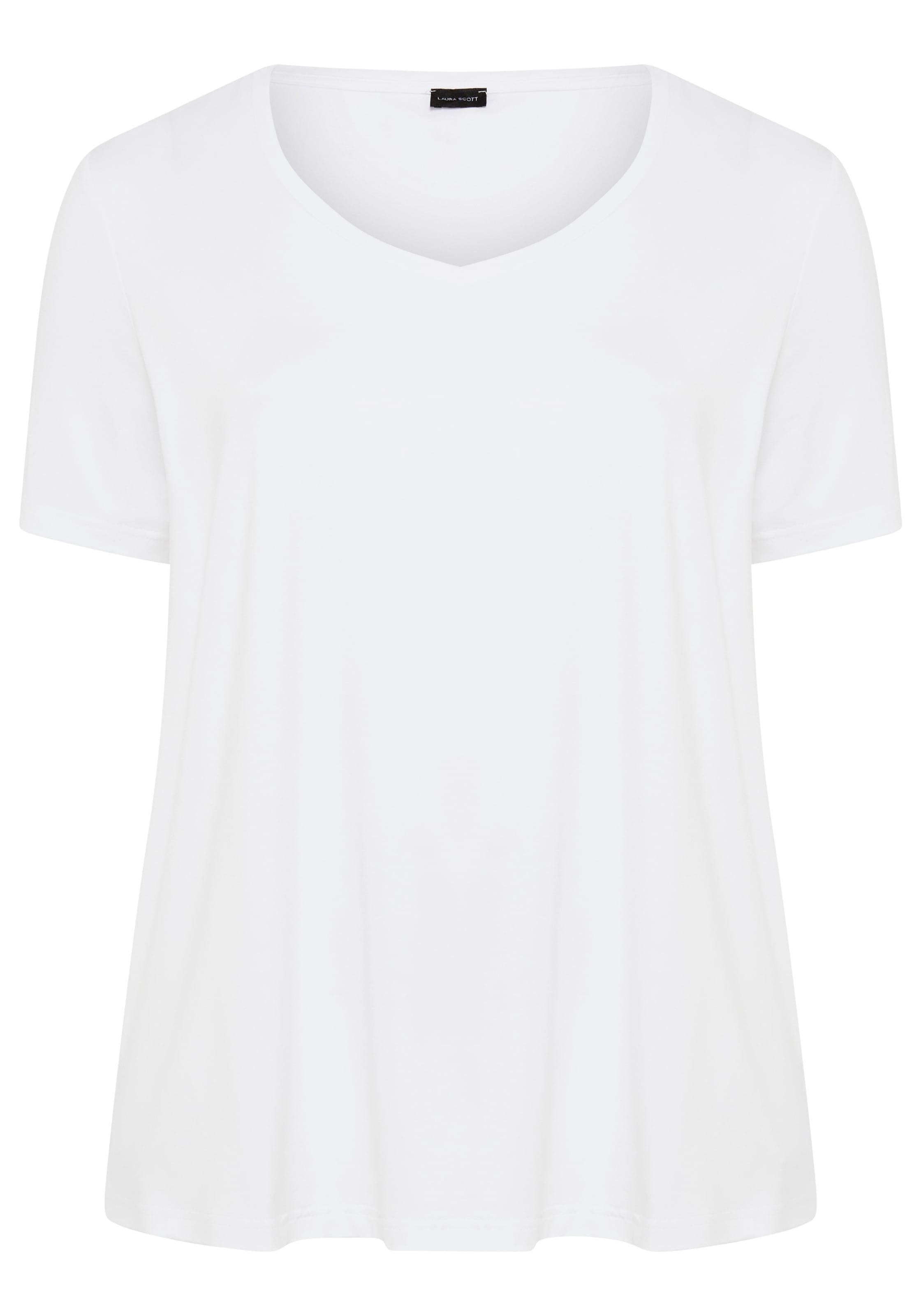 Laura Scott CURVE T-Shirt, mit V-Ausschnitt aus fließender Viskose - GROSSE GRÖSSE