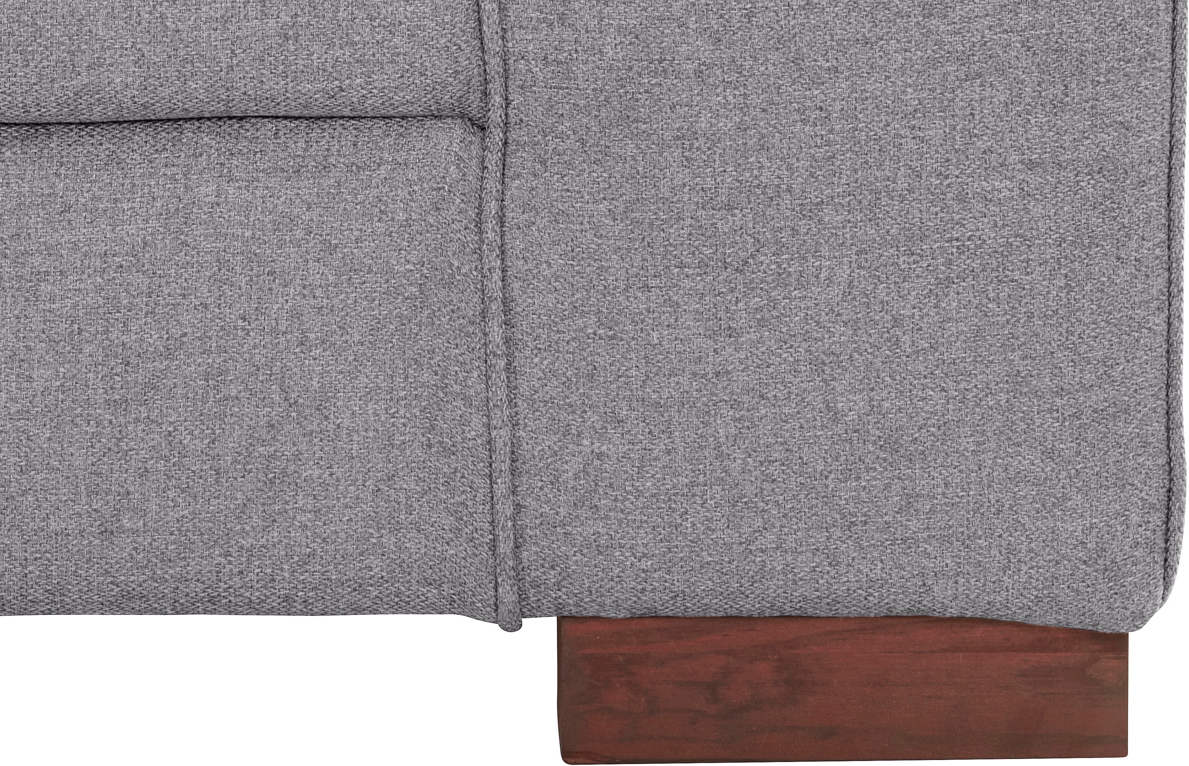 Home affaire Ecksofa »Broughton L-Form«, weicher Sitzkomfort, incl. 4 Zierkissen, Keder