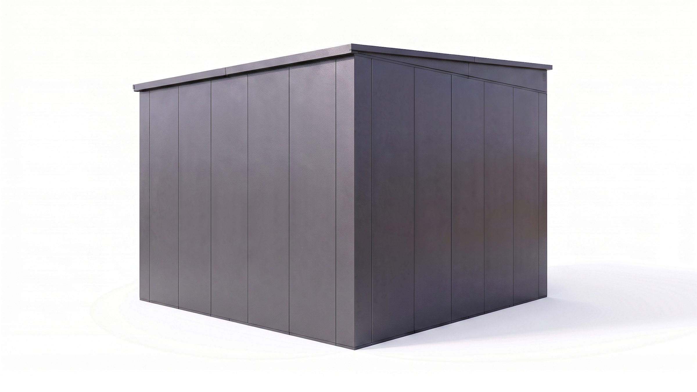 weka Gerätehaus »Gary Gr. 9, aus Metall mit Holzoptik, anthrazit« aus pulverbeschichtetem, verzinktem Stahl