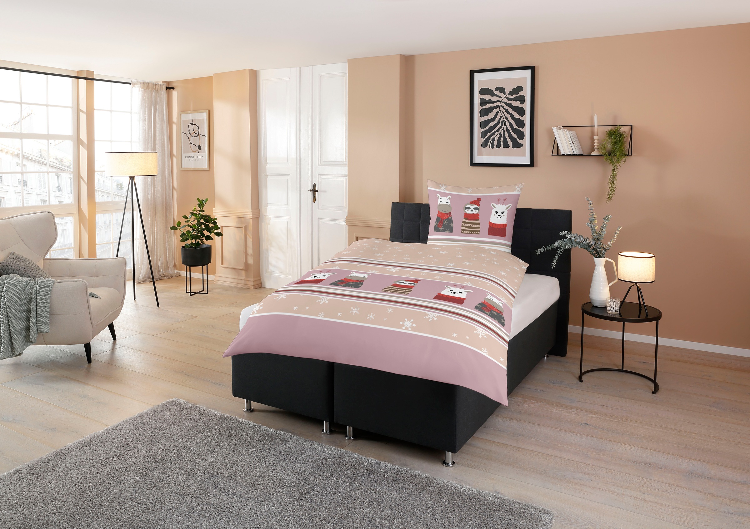 CASATEX Bettwäsche »Nisa«, lustiges, niedliches, fröhliches Design