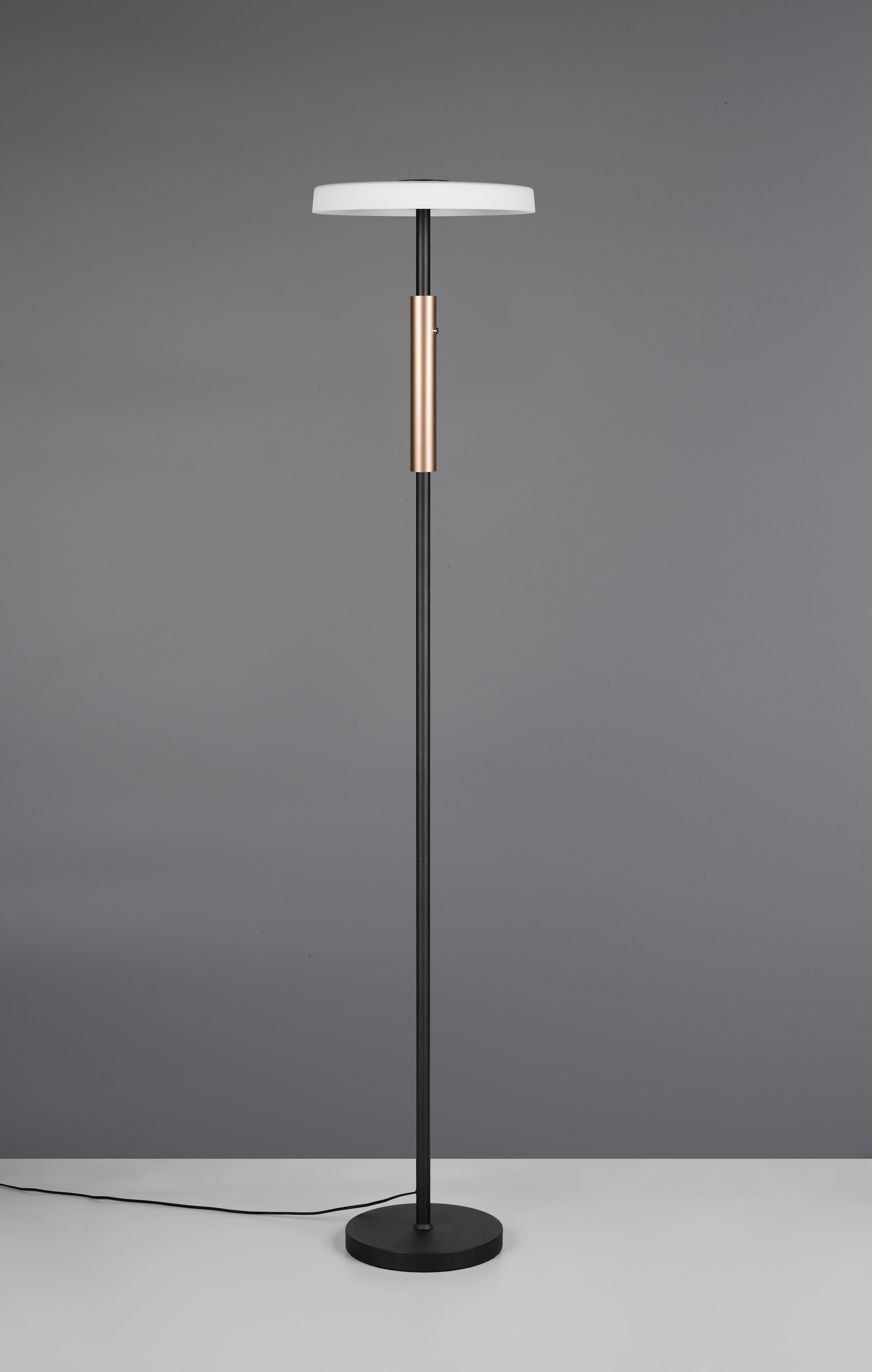 TRIO Leuchten LED Stehlampe »CELESTE, LED Stehleuchte mit 4-Stufen Touchdimmer 15W warmweiß 3000K« LED-Board 1 Stk. Warmweiß 1750 Lumen Höhe 160cm, Stehlampe mit Glasschirm Ø 33cm, Memoryfunktion