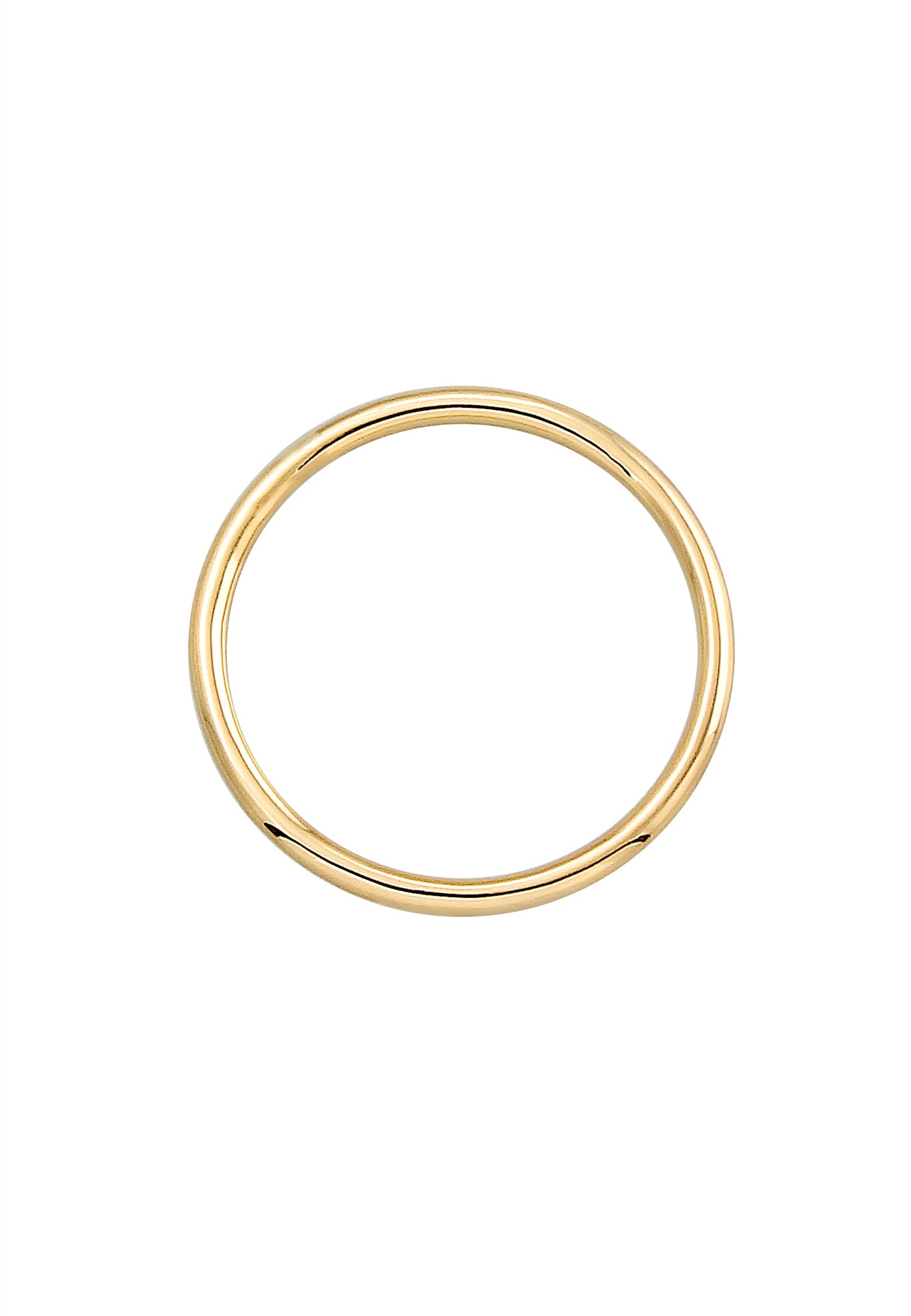Elli Premium Silberring »Ring Bandring Ehering Trauring Hochzeit 585er Gelbgold«