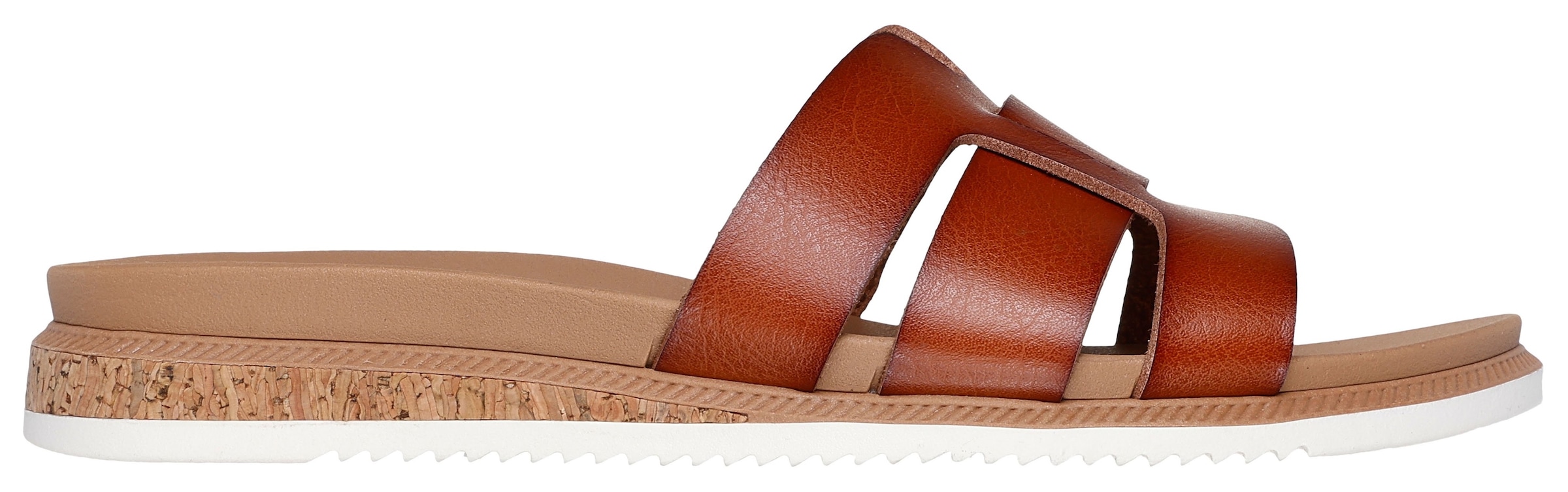 Skechers Pantolette »DESERT KISS LOW-PEAK LOOK«, Flats, Sandale mit Fußbett