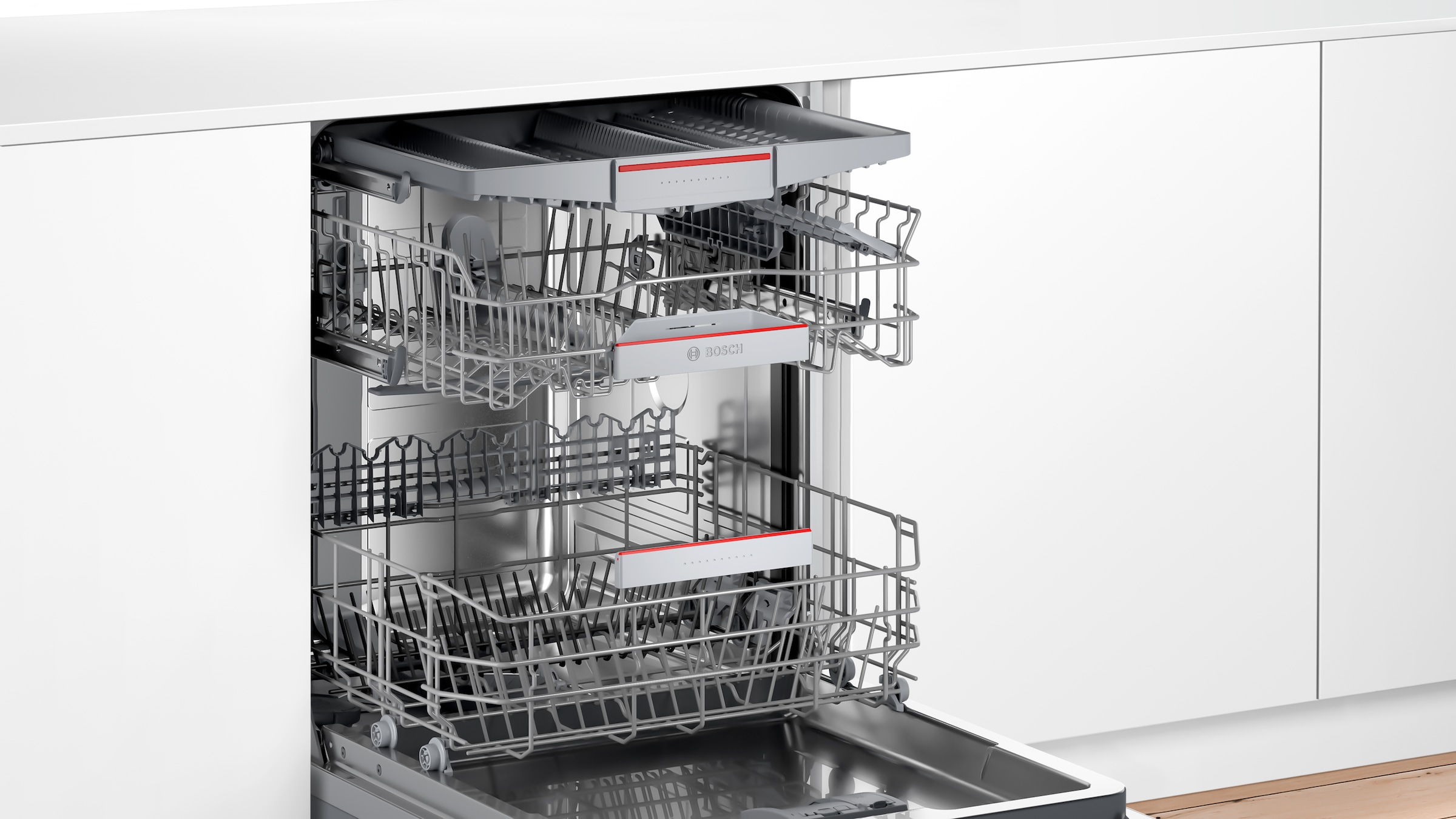 BOSCH vollintegrierbarer Geschirrspüler XXL, Serie 4 »SBH4ECX21E«, 14 Maßgedecke