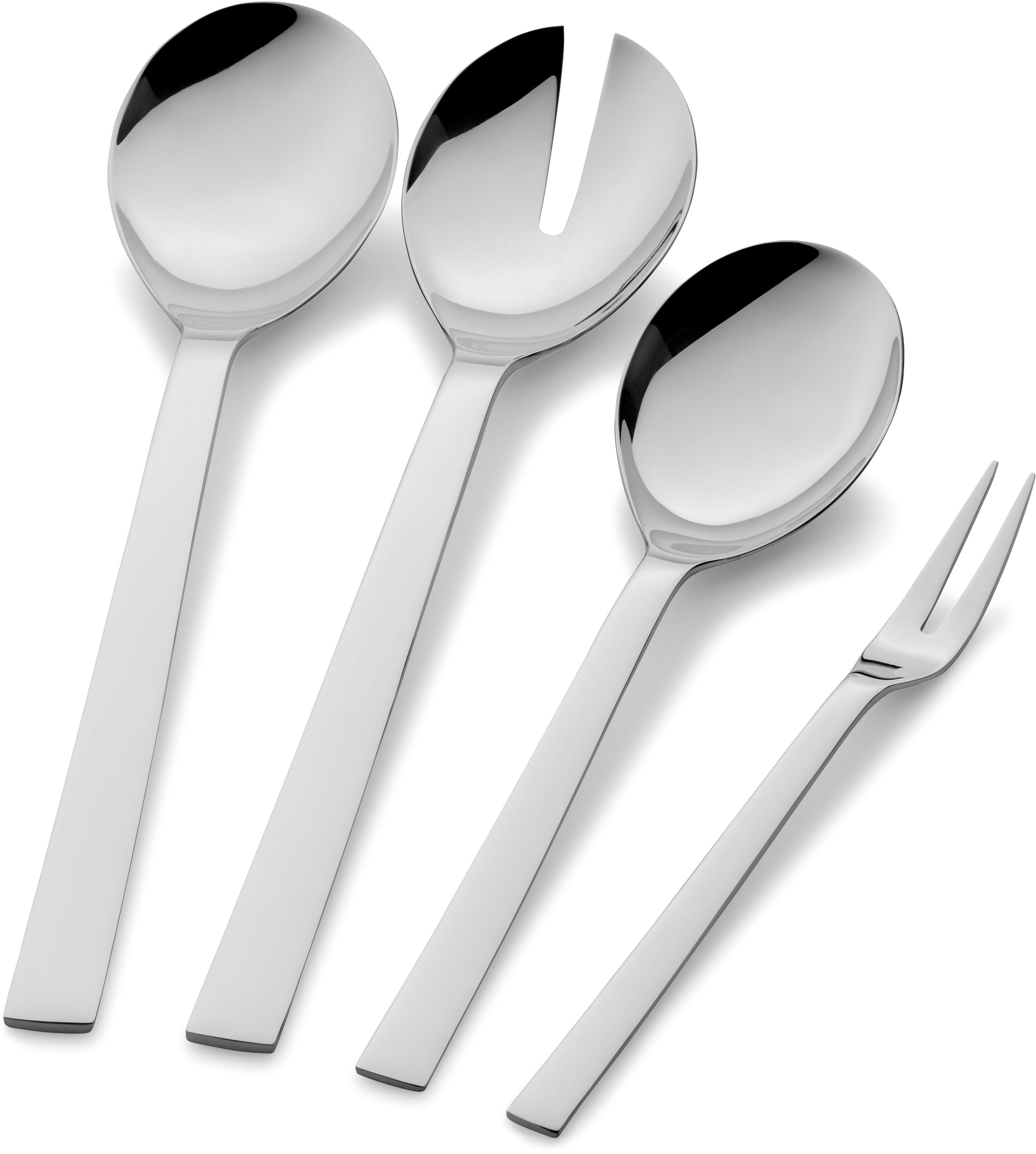 WMF Salatbesteck »Nuova« 2x Salatbesteck, Servierlöffel 25 cm, Serviergabel 20 cm, Cromargan