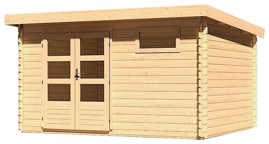 KONIFERA Gartenhaus »Schloßsee 8«, natur, anthrazit oder terragrau kaufen