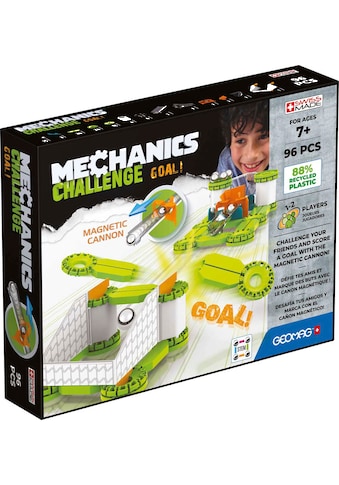 Magnetspielbausteine »GEOMAG™ Mechanics, Recycled Challenge Goal!«, (96 St.)