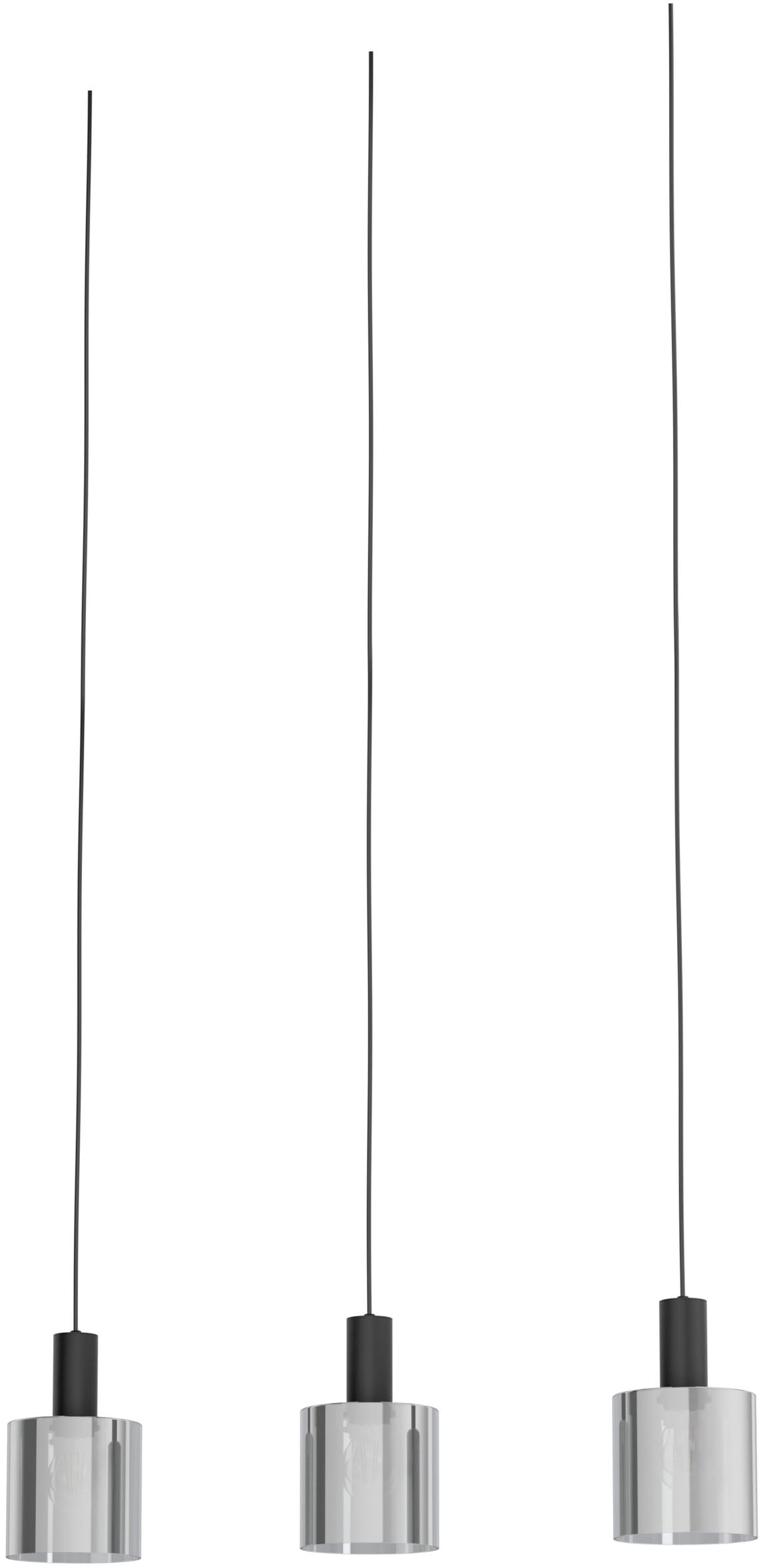 EGLO Hängeleuchte »GOROSIBA Pendellampe - Stahl - E27 - 3X40W - IP20« E27 1 Stk. Hängelampe, Deckenlampe, Wohnzimmer, Esszimmer, L85 x B15 x H110 cm