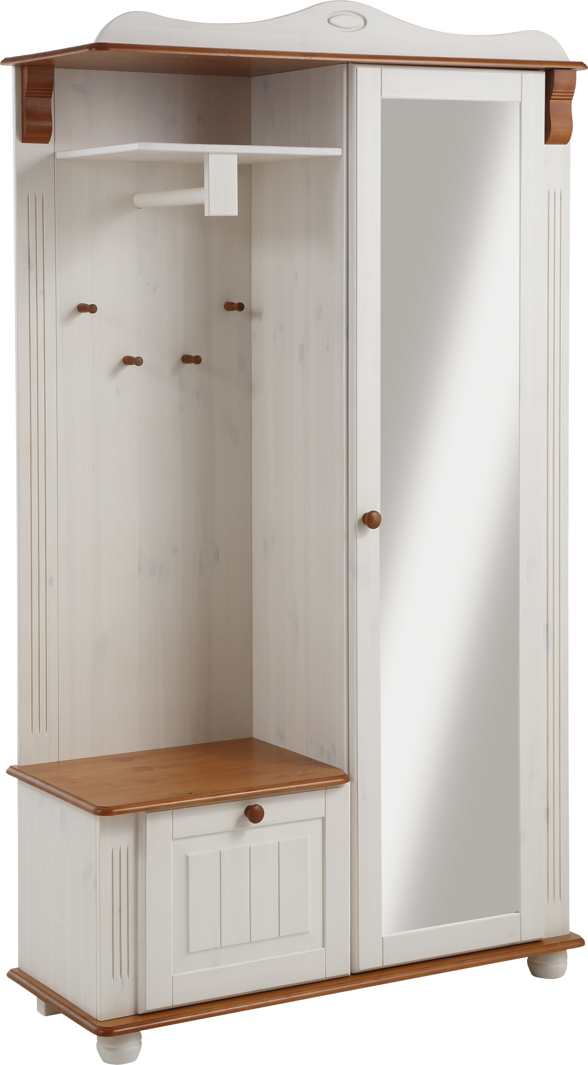 Kompaktgarderobe »Adele«, aus massiver Kiefer