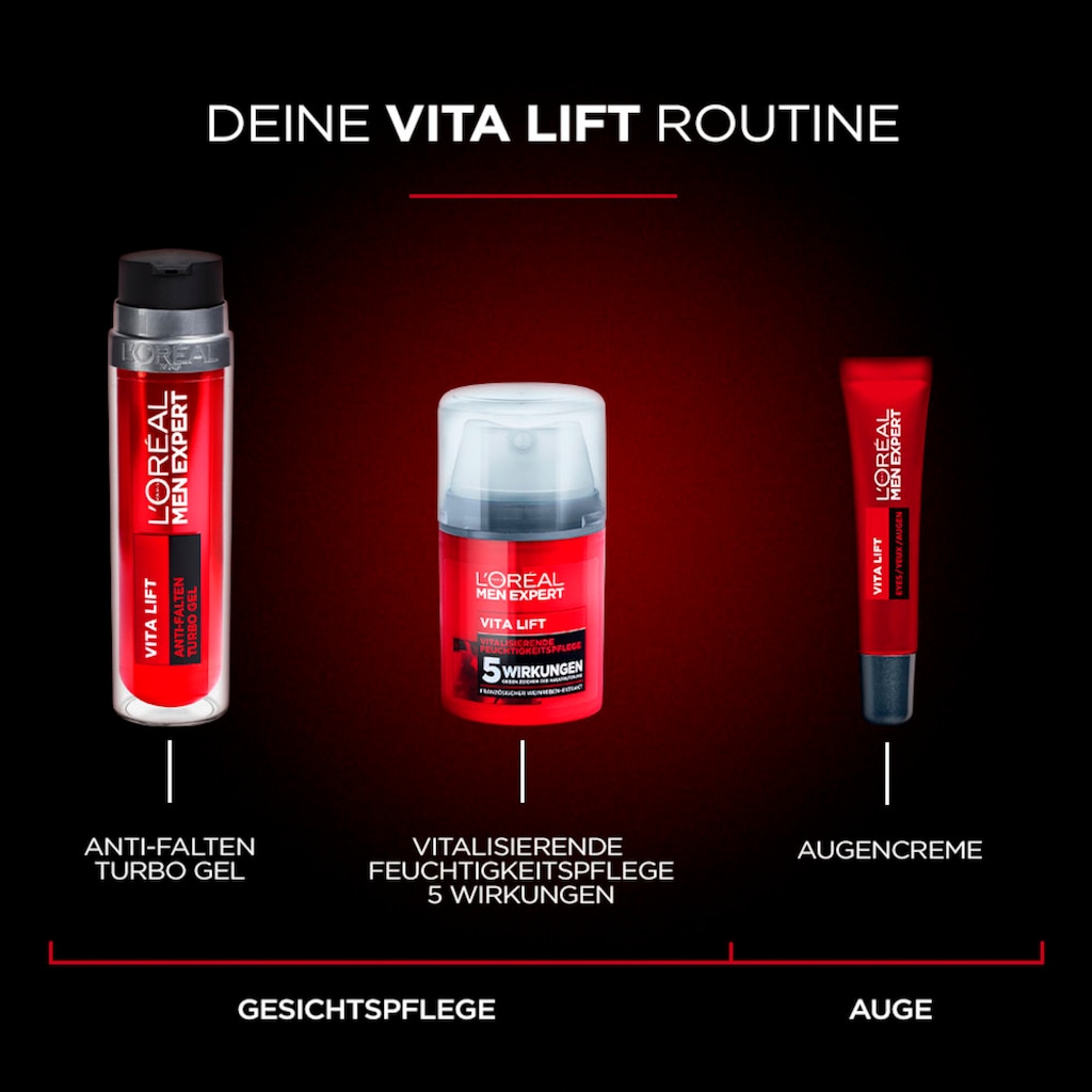 L'ORÉAL PARIS MEN EXPERT Gesichtsgel »Vita Lift Vitalisierende Feuchtigkeitspflege«