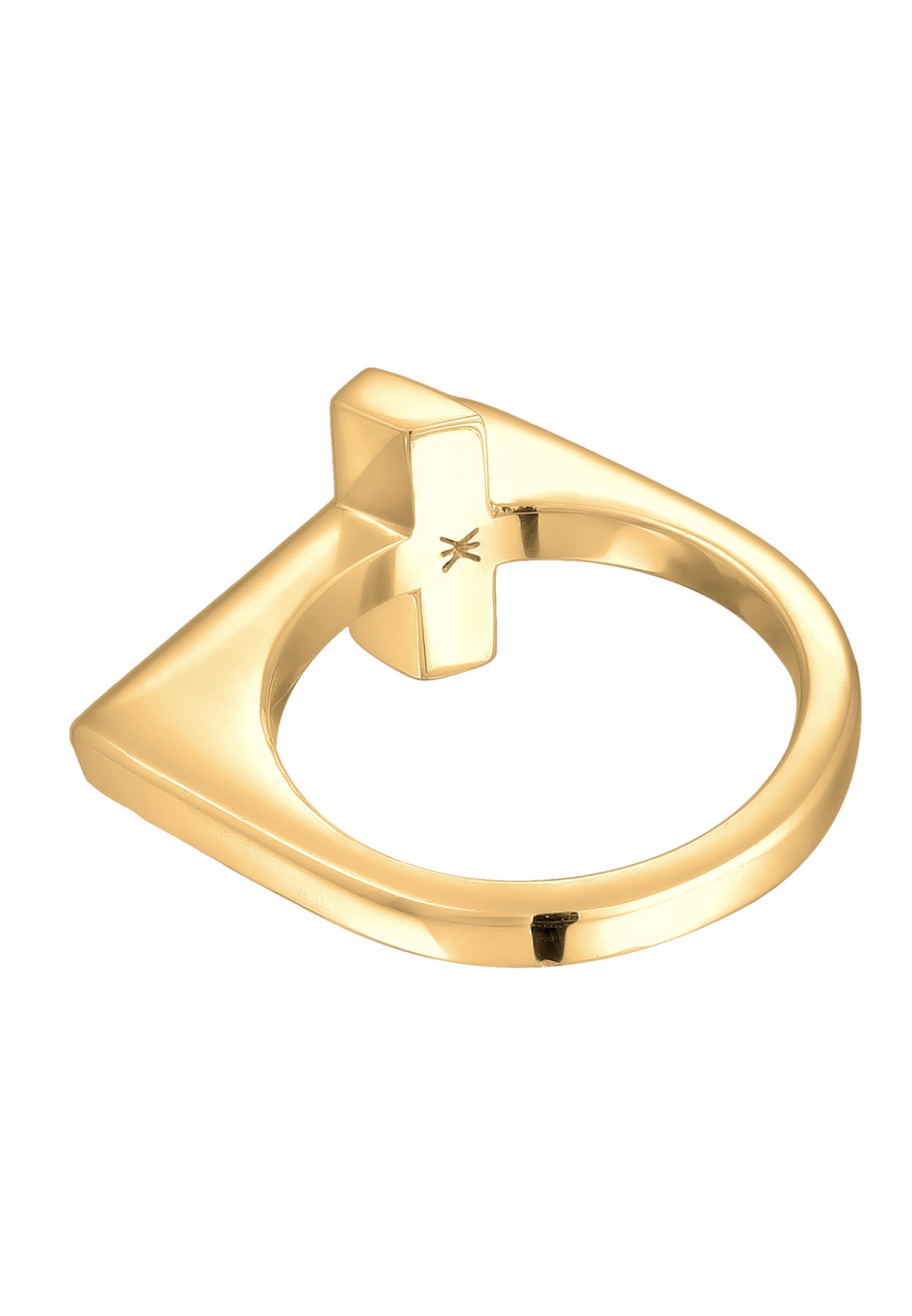 Kuzzoi Silberring »Ring Herren Kreuz Modern Schlicht 925 Silber«