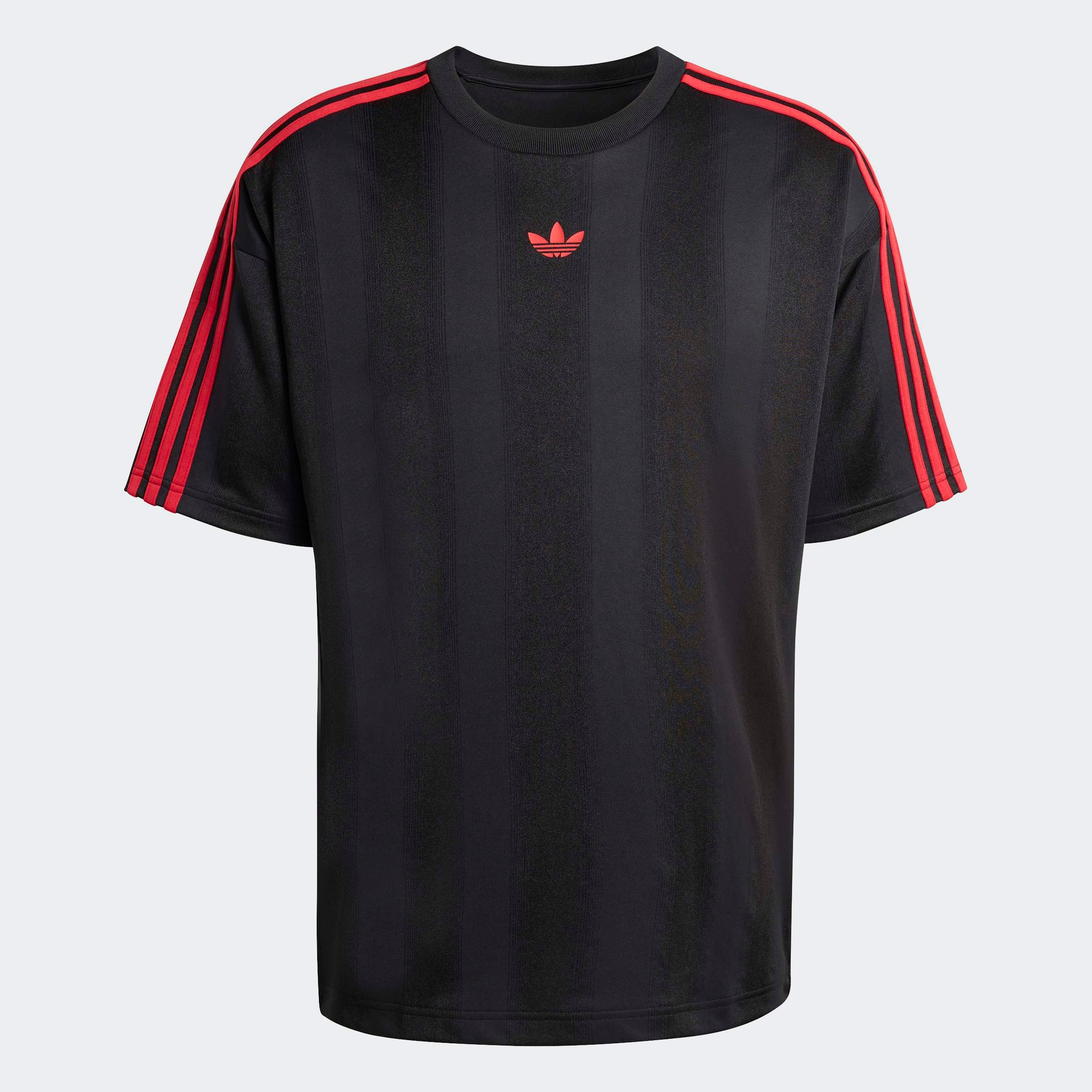 adidas Originals T-Shirt »ADIDAS ADICOLOR JACQUARD TRIKOT« lockere Passform, Rundhalsausschnitt, mit klassischem Trefoil Logo