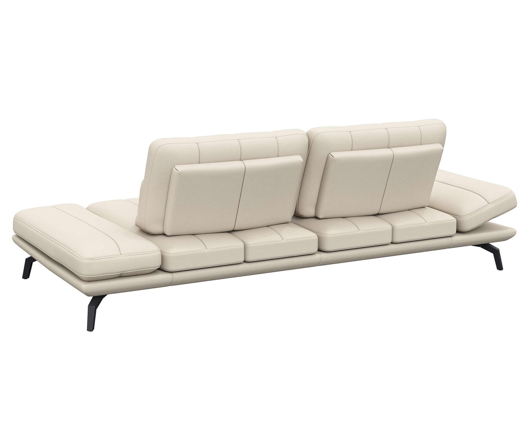 FLEXLUX 3-Sitzer »Tropea Funktionssofa, Designsofa, Relaxfunktion, TV-Couch,«, mit Armteilverstellung sowie Sitztiefenverstellung, Breite 252 cm
