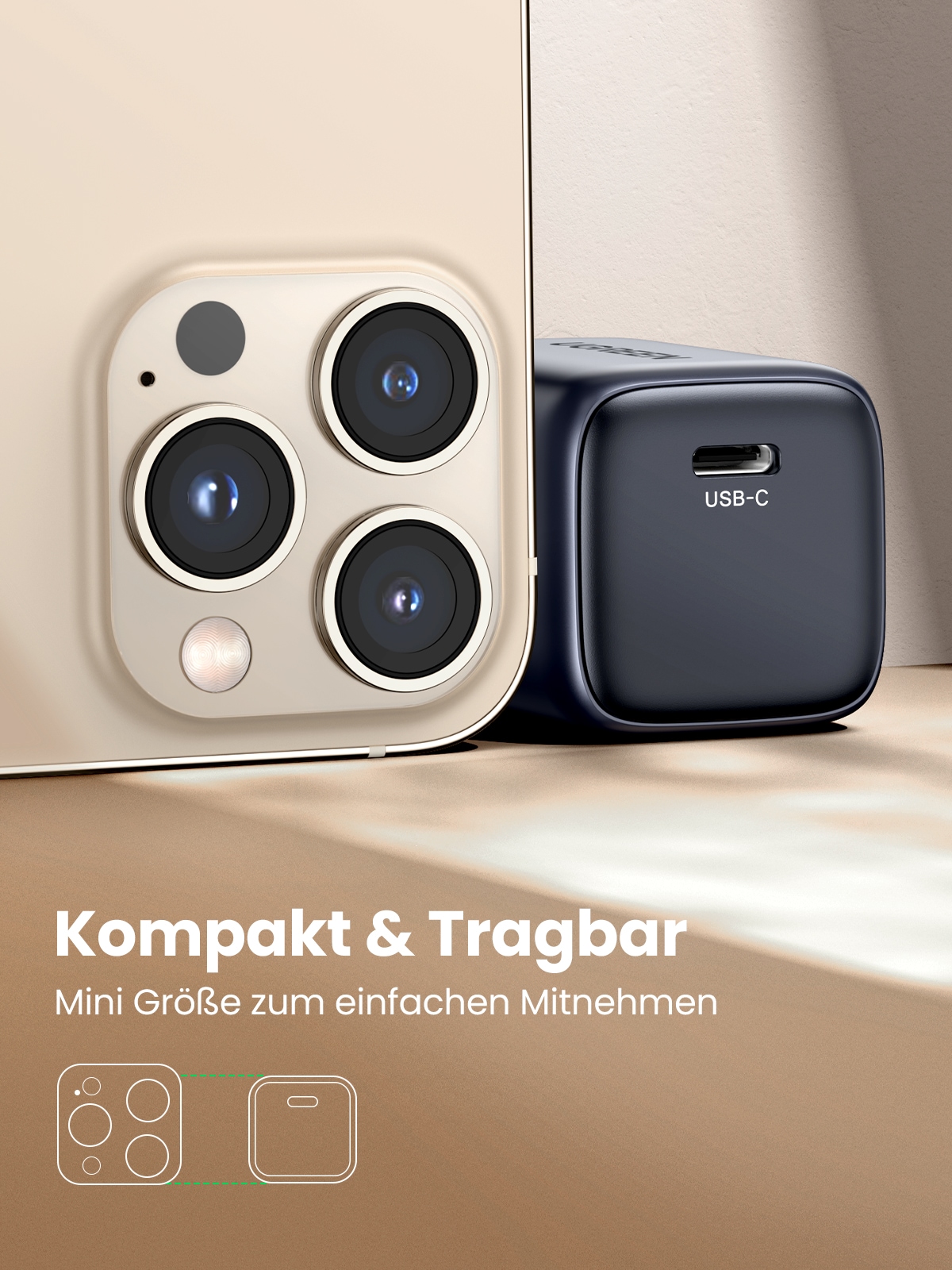 UGREEN USB-Ladegerät »Nexode Mini 30W PD GaN Tech Charger CD319«, (1 St.)
