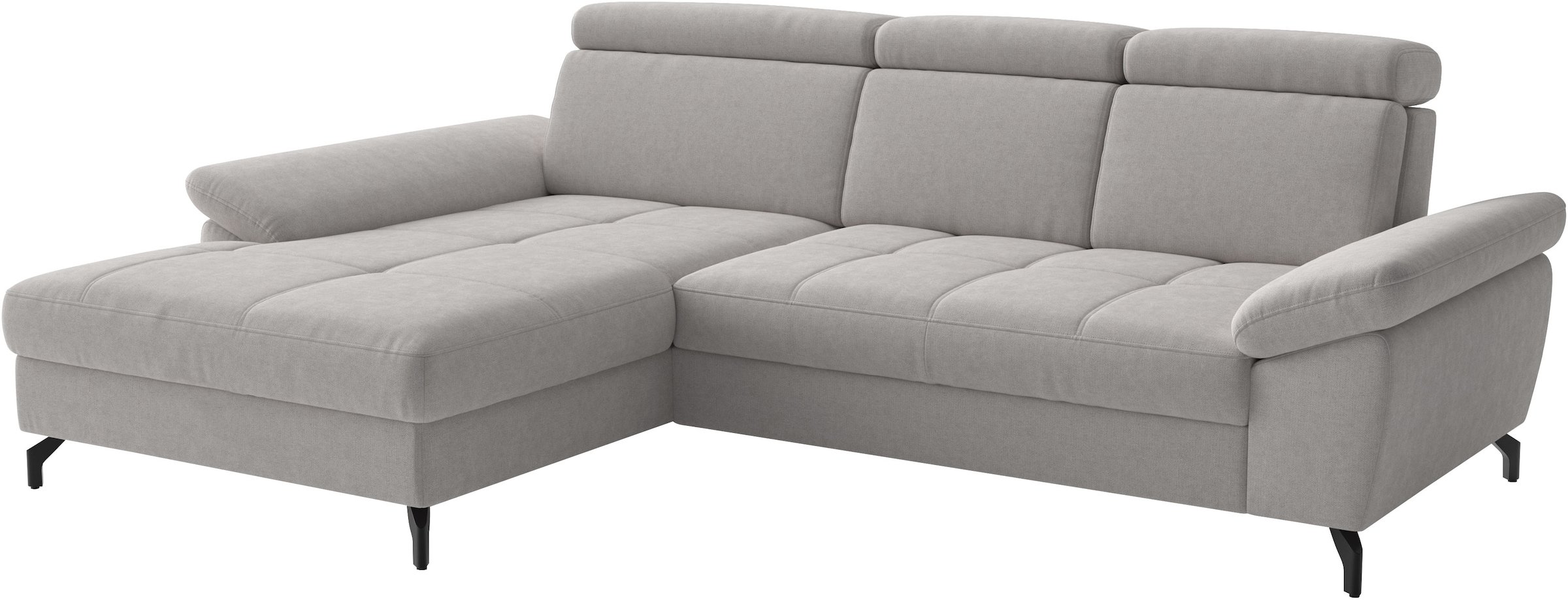sit&more Ecksofa »Vanity, L-Form, B: 264 cm,« Inkl.Sitz-,Kopf-und Armteilverstellung