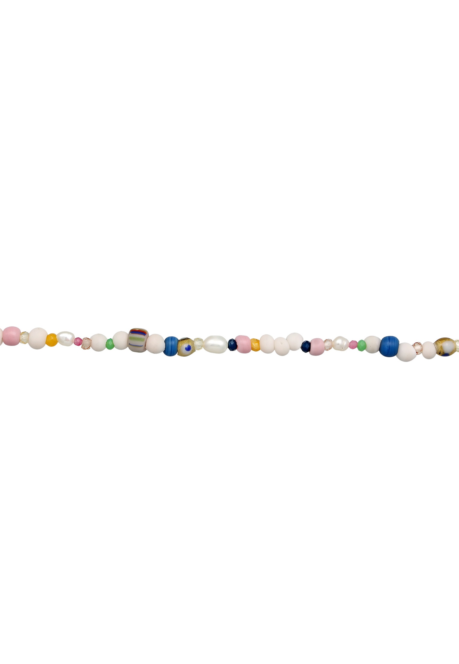Elli Premium Choker »Halskette Choker Kette Bead Perlen Bunt Sommermix 925 Silber«