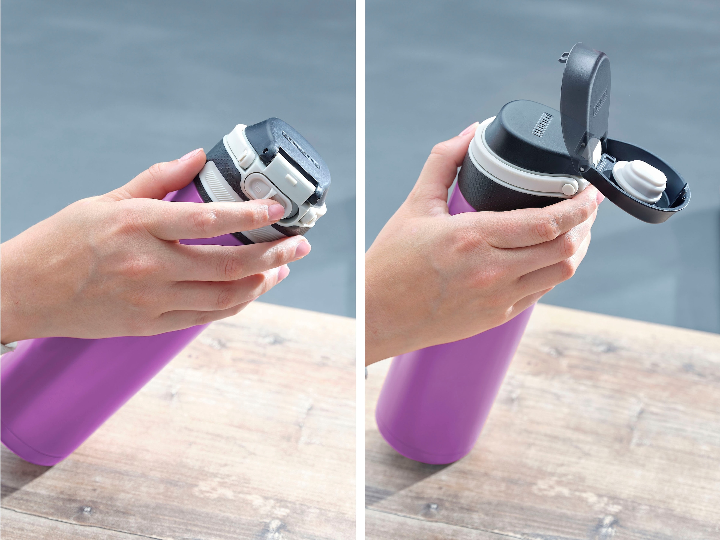 Leifheit Thermoflasche »Flip«, 600 ml